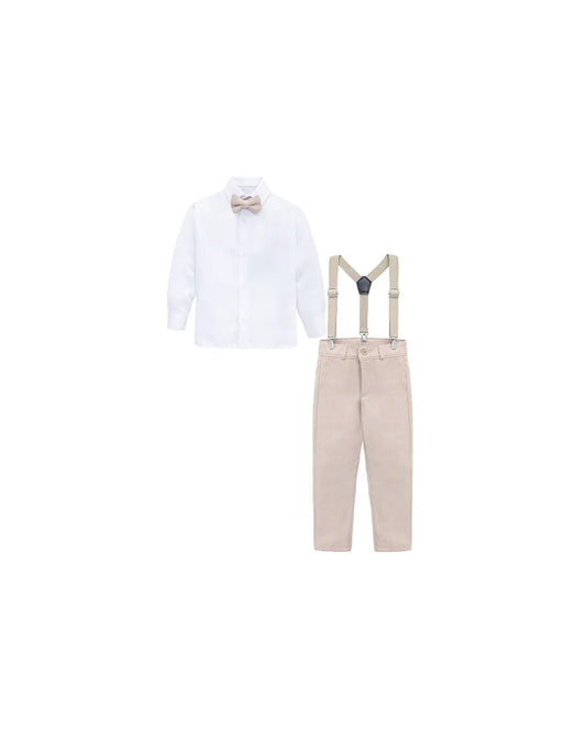 Boys Formal Slim Fit 4 Piece Pant Set