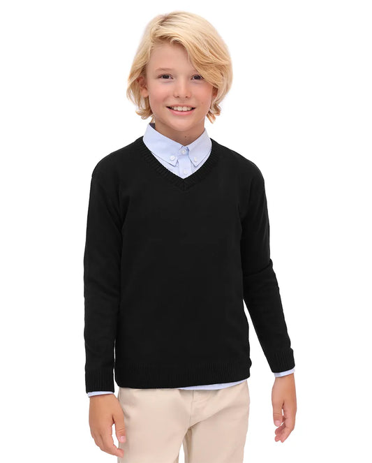 Toddler & Little Boys Classic V-Neck Knit Sweater