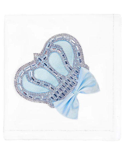 Soft Cotton Swaddle Receiving Blanket for Newborn Baby Boy's Crown Jewels 34 X 30