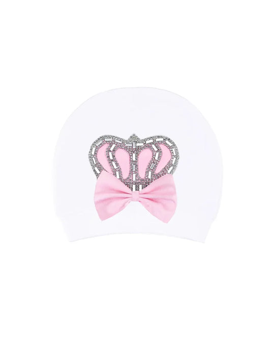 Baby Cotton Jeweled Pink Crown Take Me Home Layette Gift Set
