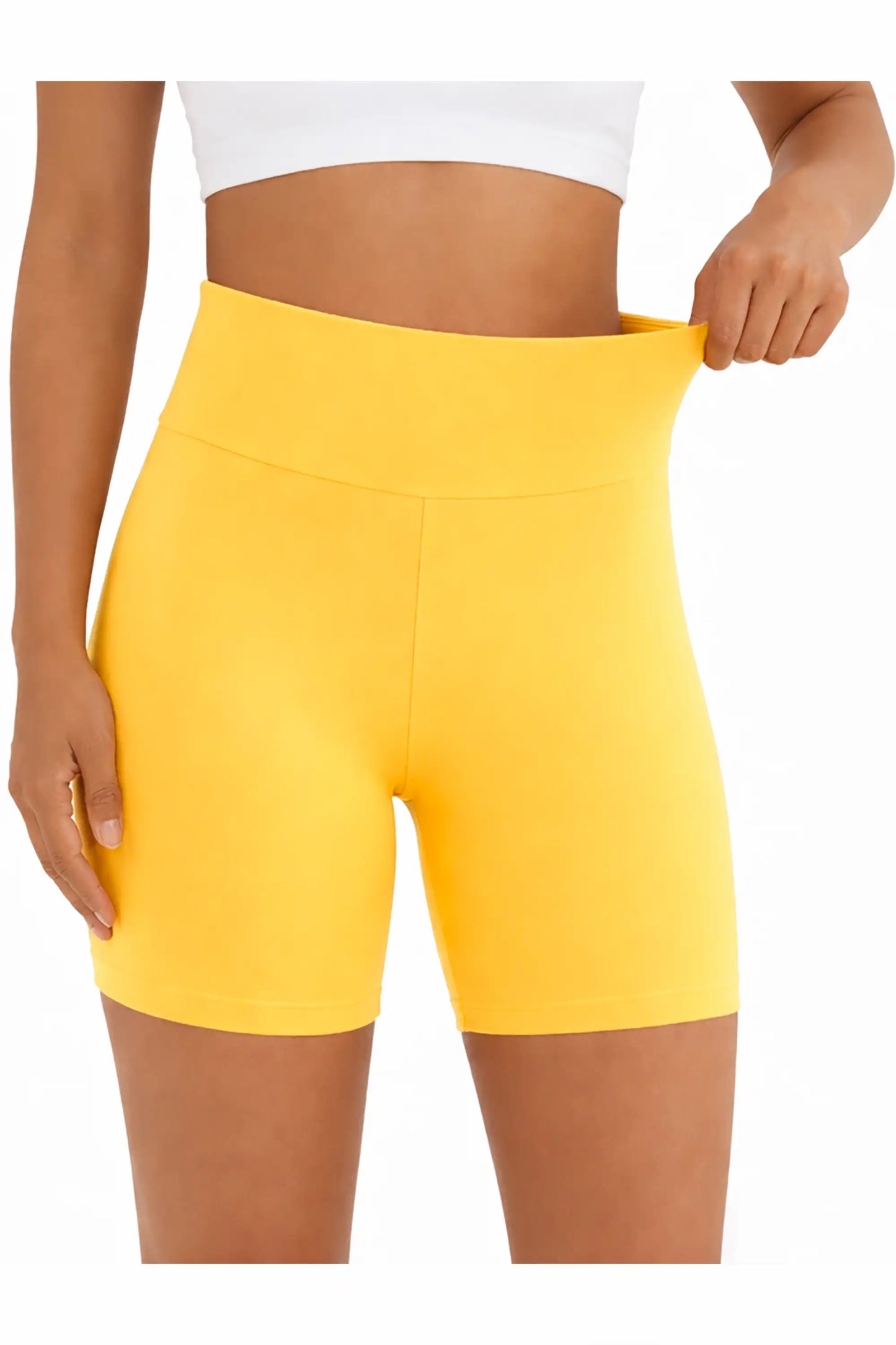 Girls High Waist Biker Shorts — Premium Soft 4-Way Stretch Yoga & Dance Athletic Shorts