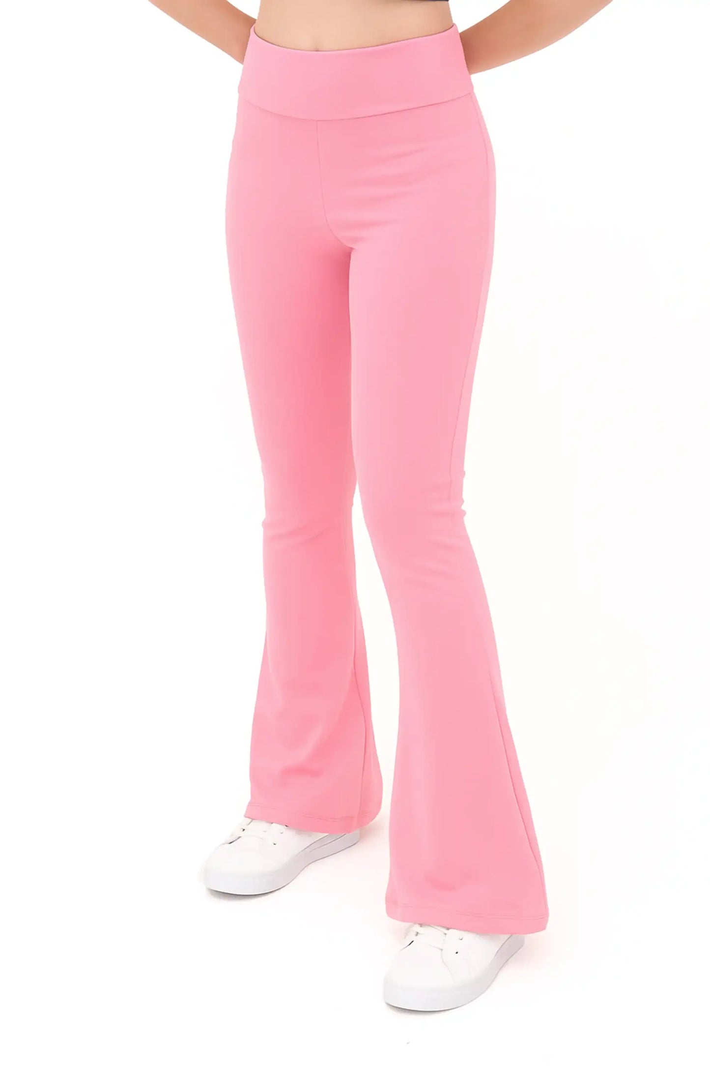 Girls Flare Leggings Dance Bottoms High Waisted Bootcut Yoga Pants