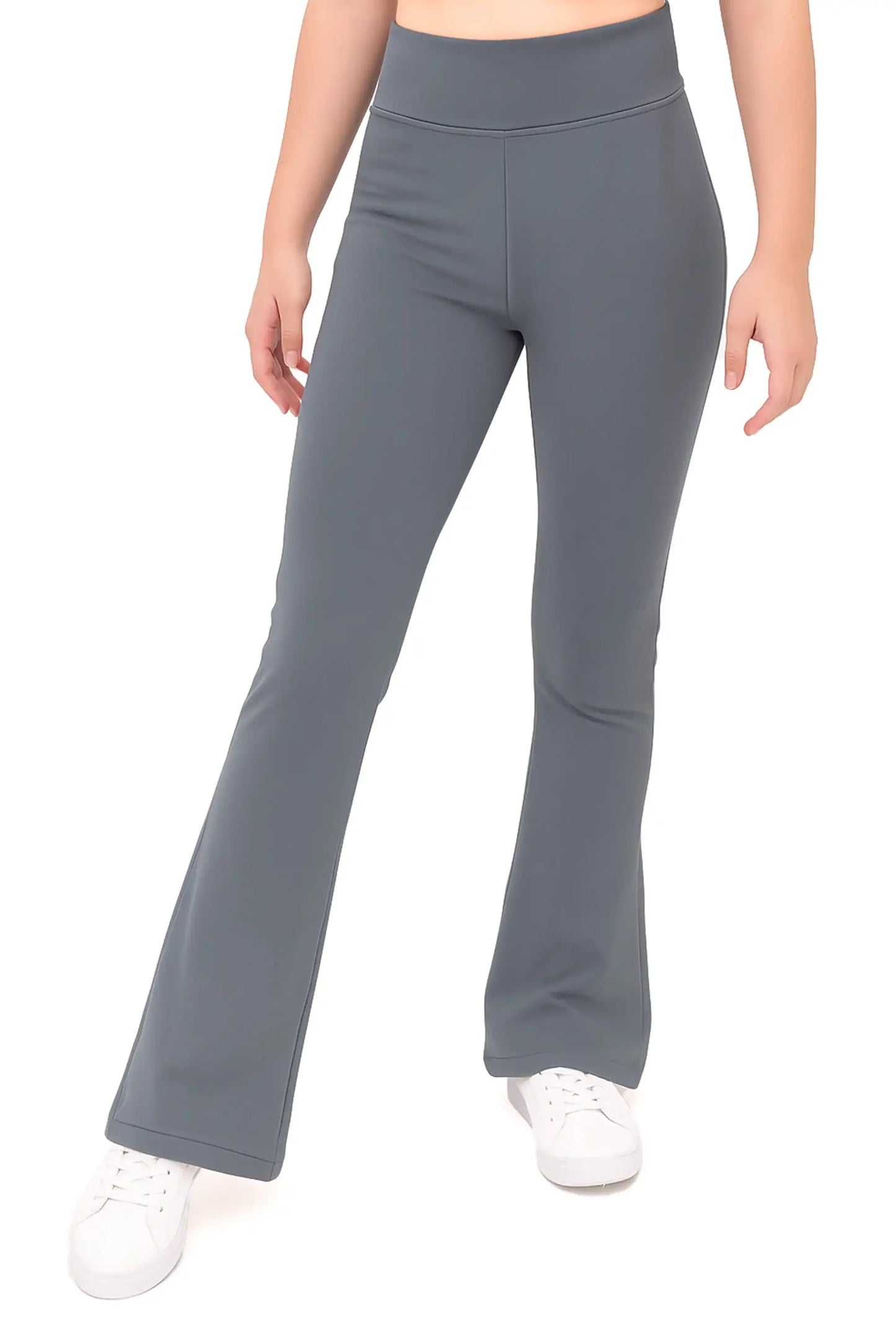Girls Flare Leggings Dance Bottoms High Waisted Bootcut Yoga Pants