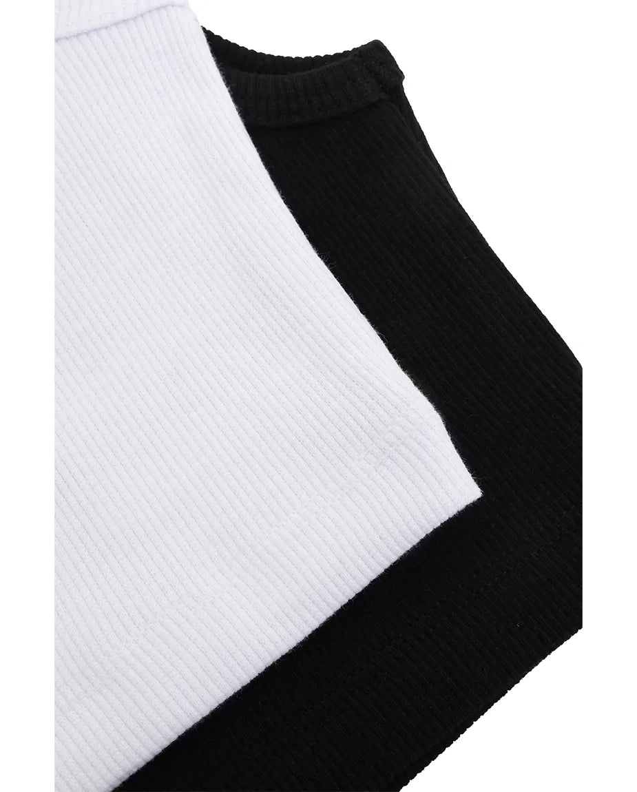 Girls 2-Pack Basic Cropped Tank Top
