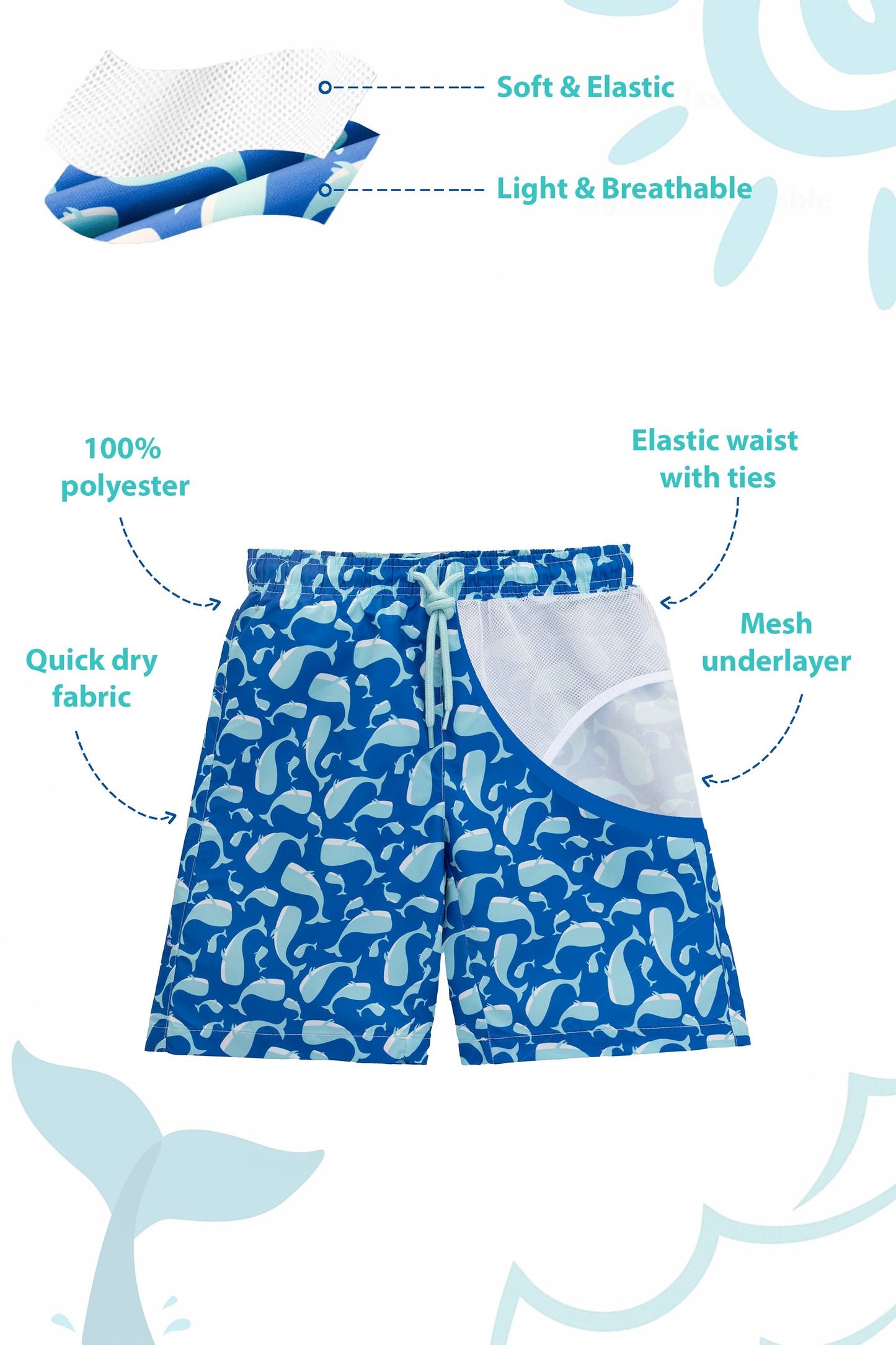 Boys Swim Trunks Toddler Boy Swim Shorts Bathing Suit Swimwear
