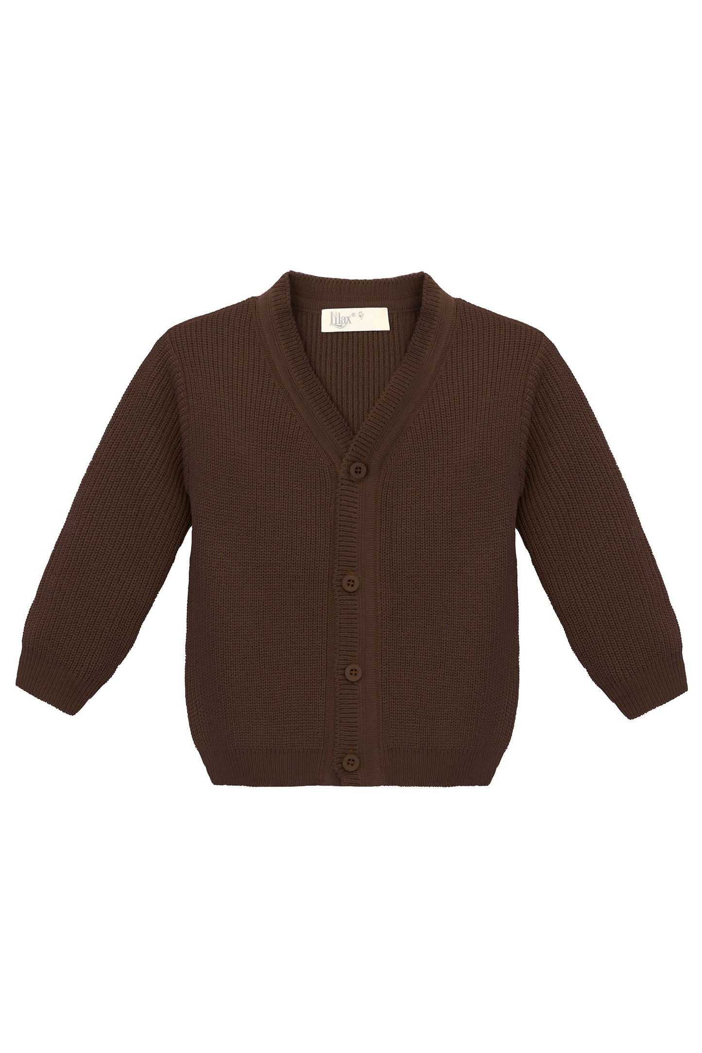 Boys' ribbed knit v-neck four buttoned cardigan; perfect for baby boy clothes & christmas gift ideas