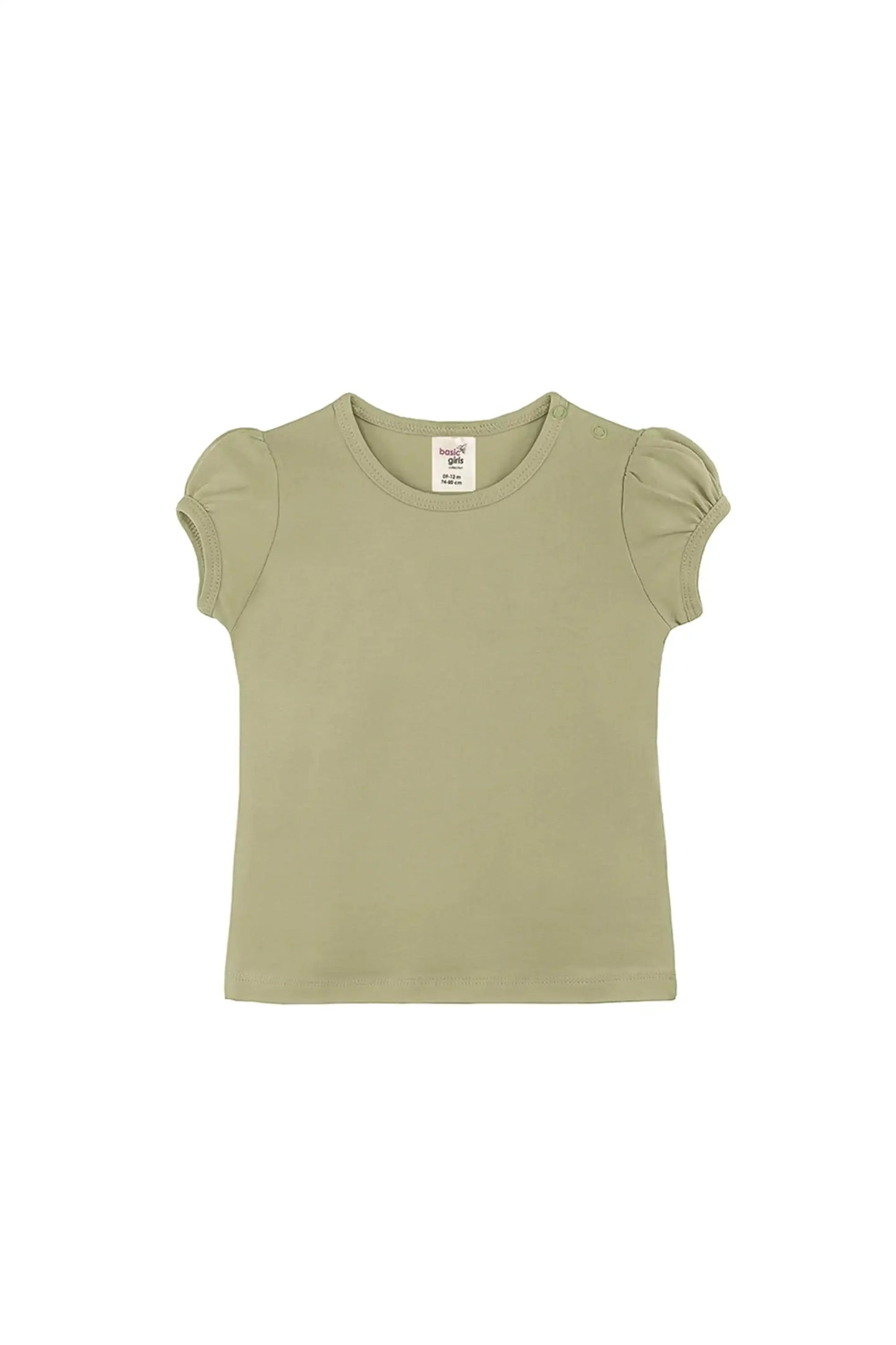 Baby Girls' Basic T-Shirt Short Sleeve Crewneck Tee