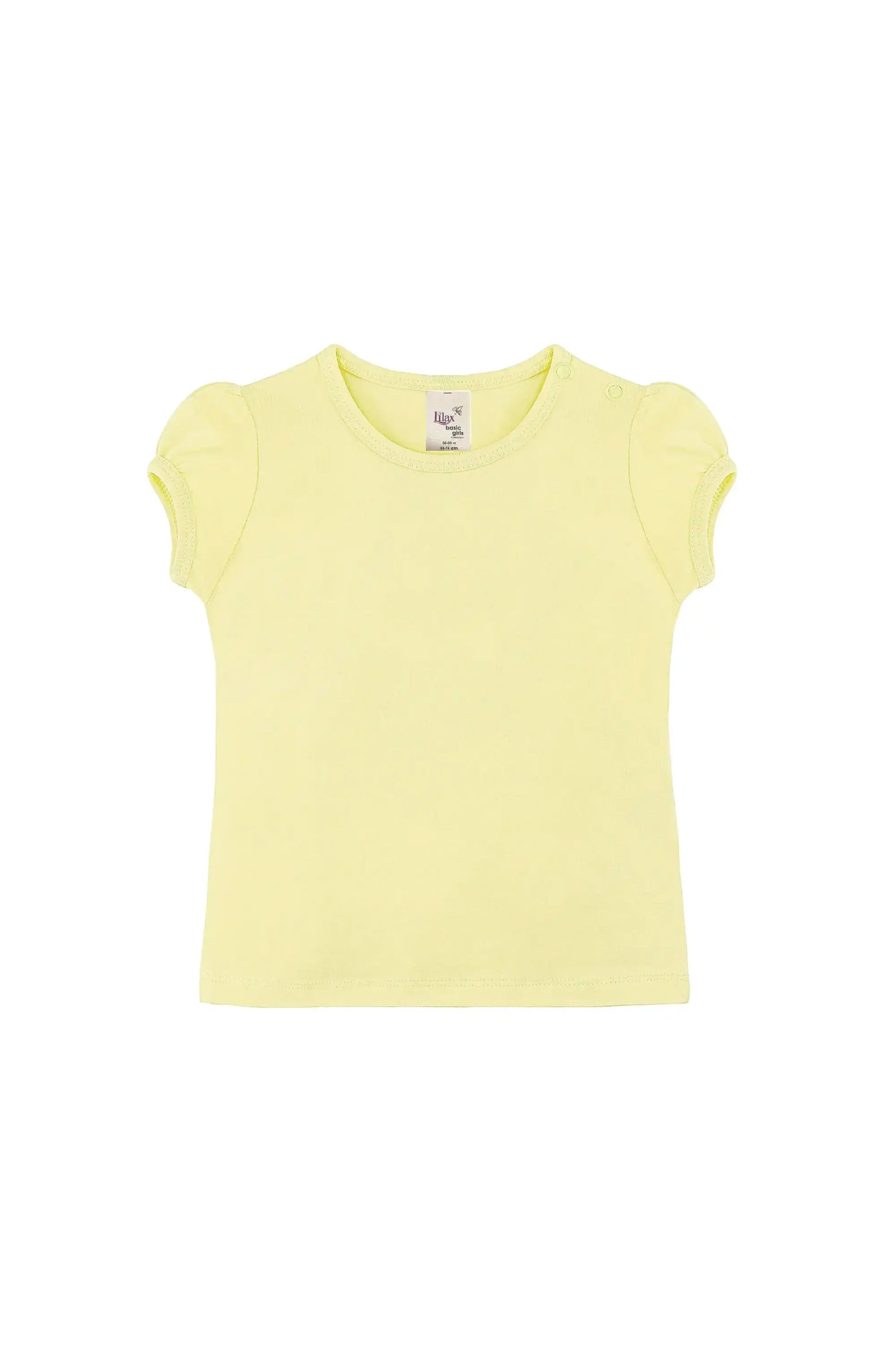 Baby Girls' Basic T-Shirt Short Sleeve Crewneck Tee