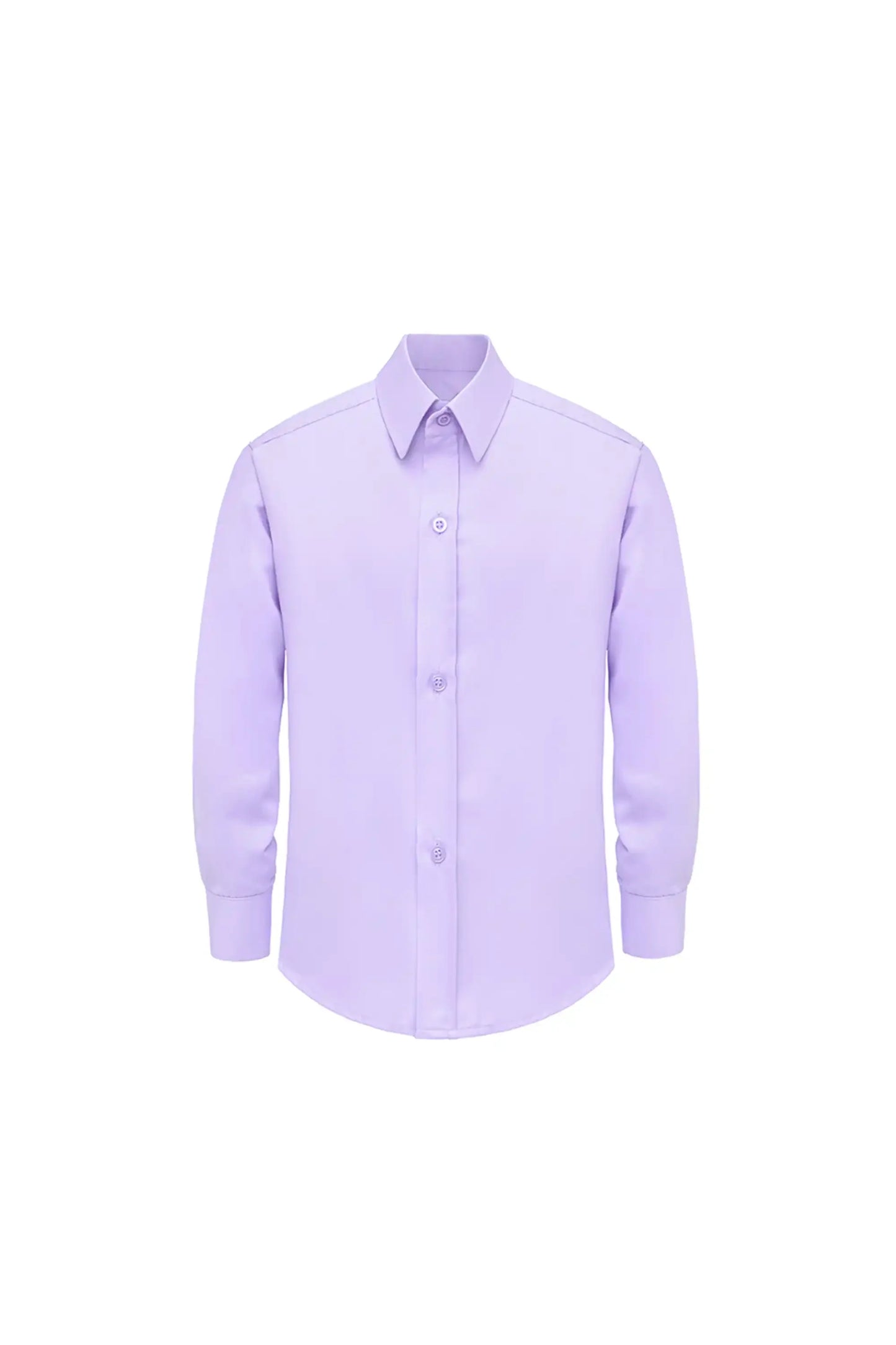 Boys' Button Down Shirt Solid Long Sleeve Dress Shirt
