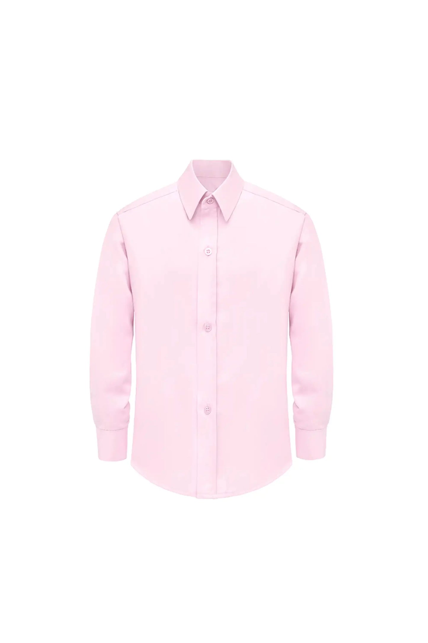 Boys' Button Down Shirt Solid Long Sleeve Dress Shirt