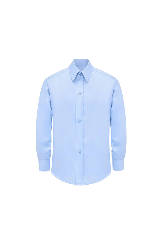 Boys' Button Down Shirt Solid Long Sleeve Dress Shirt