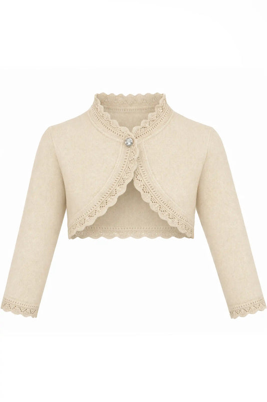 Baby Knit Button Detailed Bolero Cardigan
