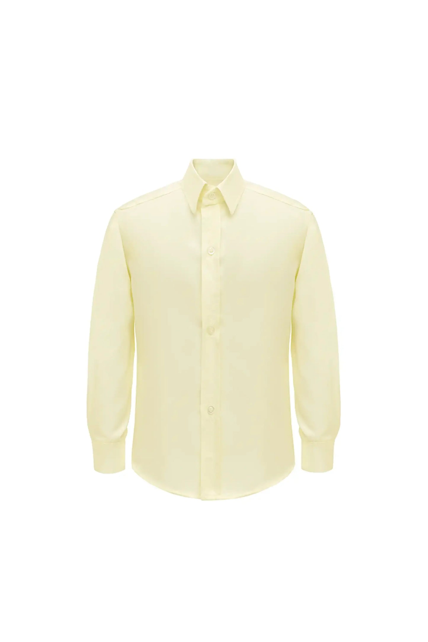 Boys' Button Down Shirt Solid Long Sleeve Dress Shirt