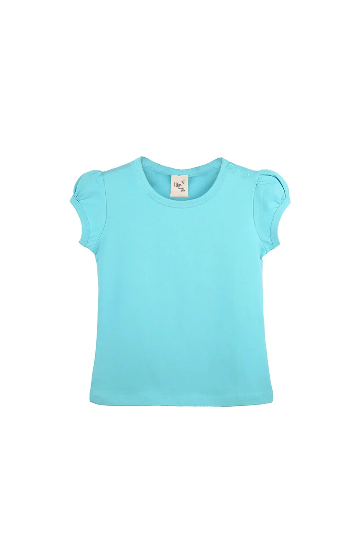 Baby Girls' Basic T-Shirt Short Sleeve Crewneck Tee