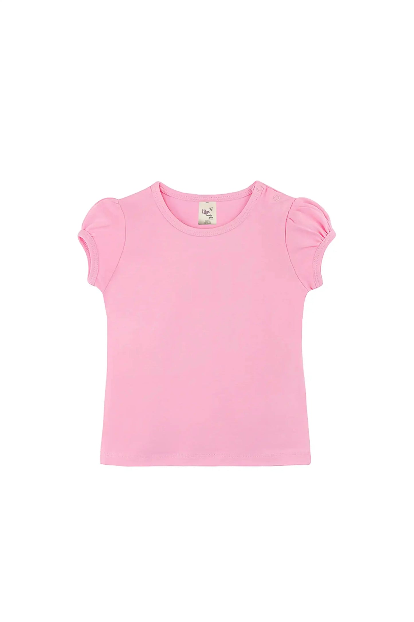 Baby Girls' Basic T-Shirt Short Sleeve Crewneck Tee