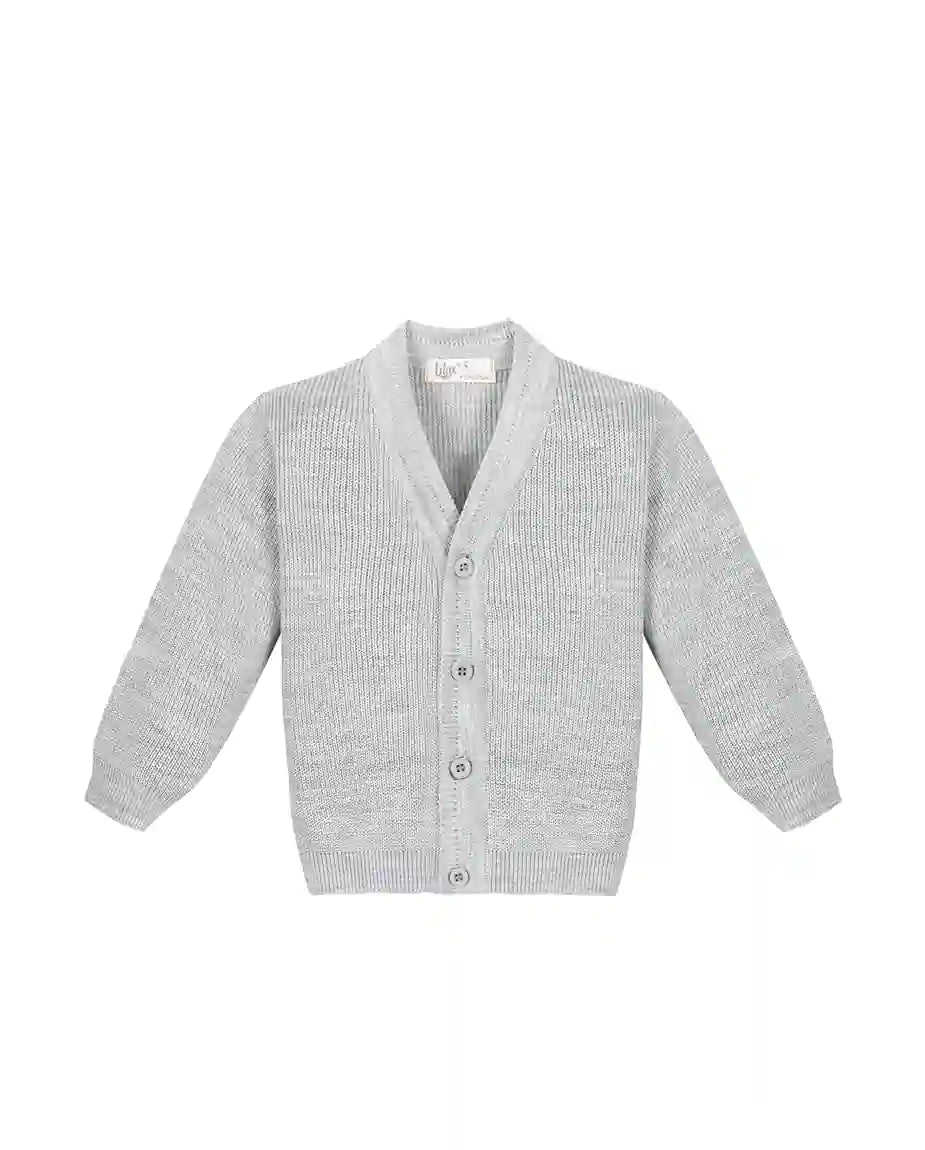 Little Boys Basic Long Sleeve V-Neck Classic Knit Cardigan Sweater