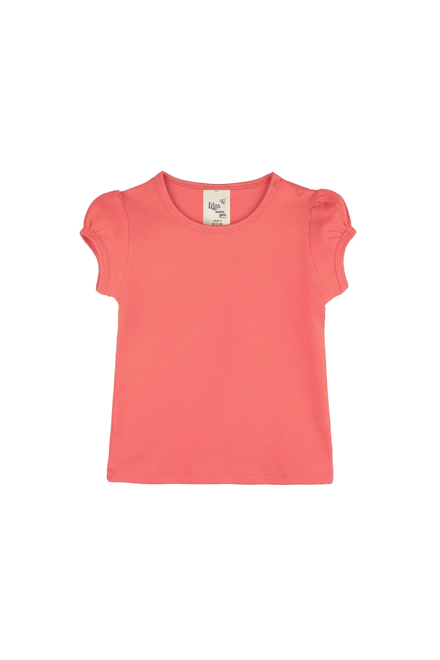Baby Girls' Basic T-Shirt Short Sleeve Crewneck Tee