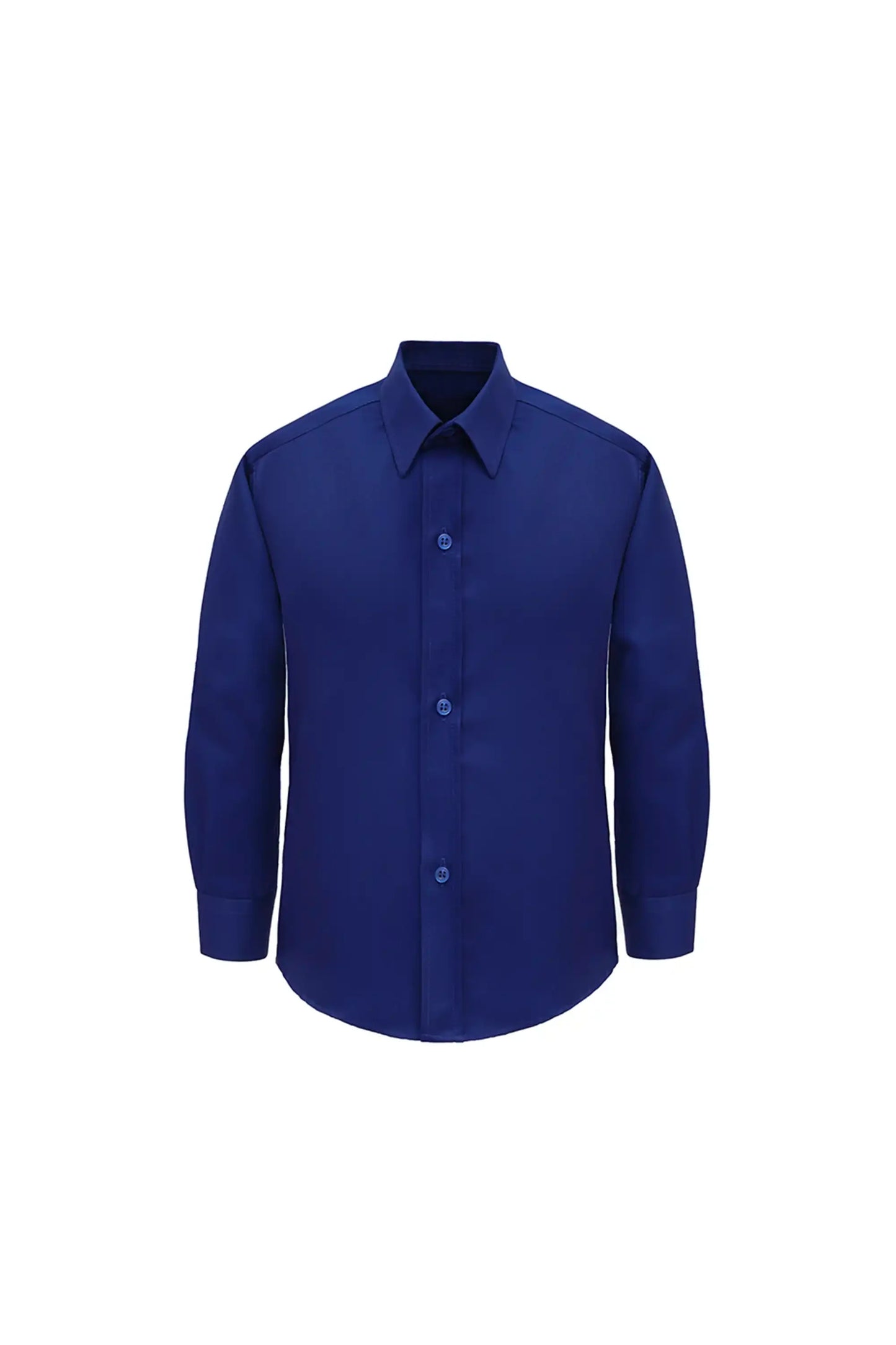 Boys' Button Down Shirt Solid Long Sleeve Dress Shirt