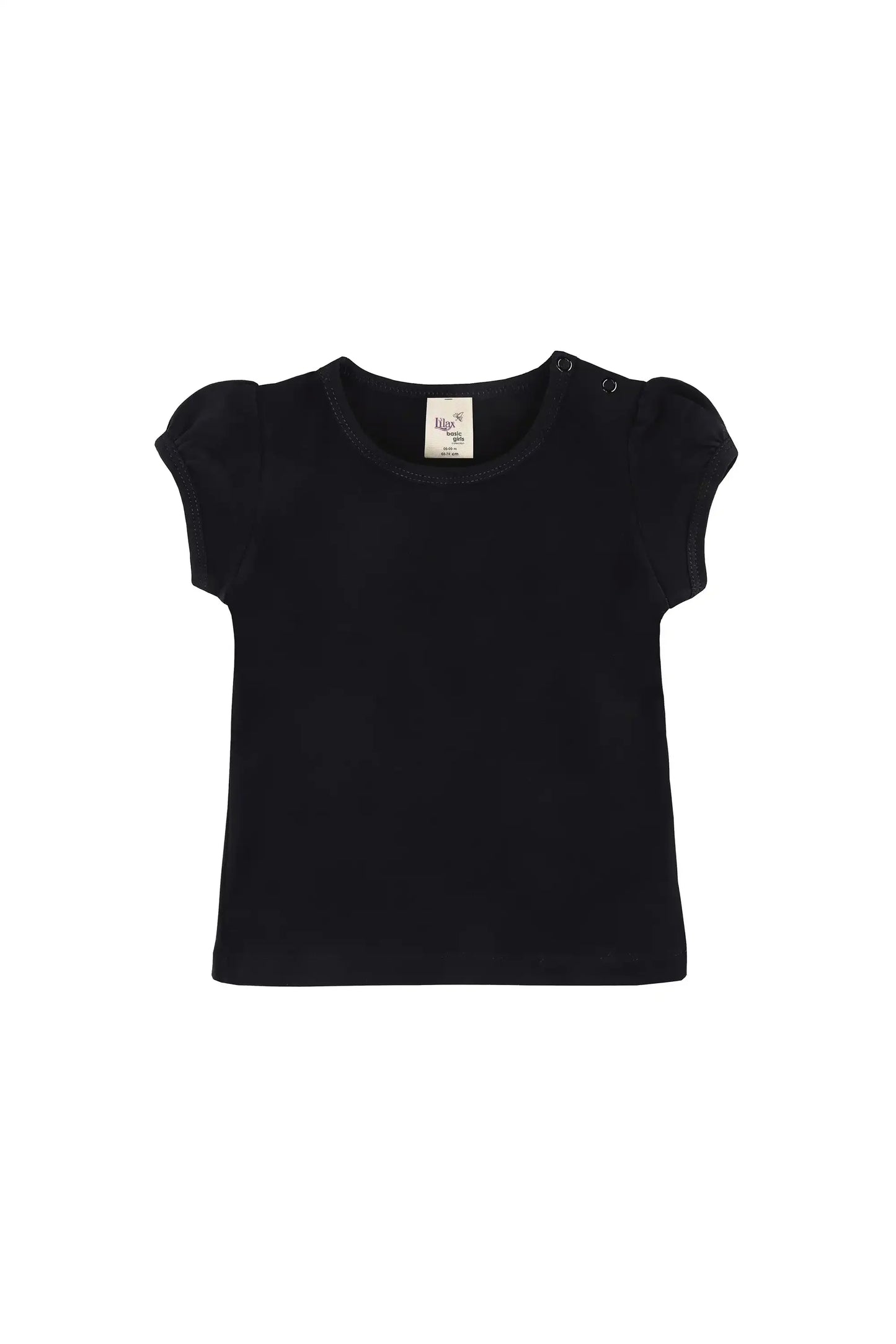 Baby Girls' Basic T-Shirt Short Sleeve Crewneck Tee