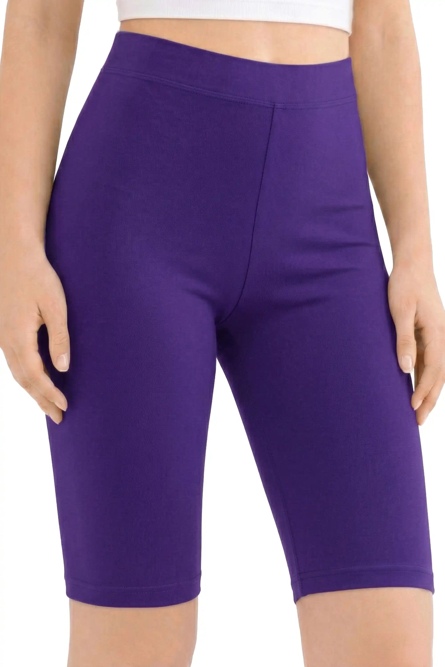 Girls' Soft Stretch Bike Shorts | Elastic Waist | Cotton Blend | Toddler & Kids Sizes 2T–12Y