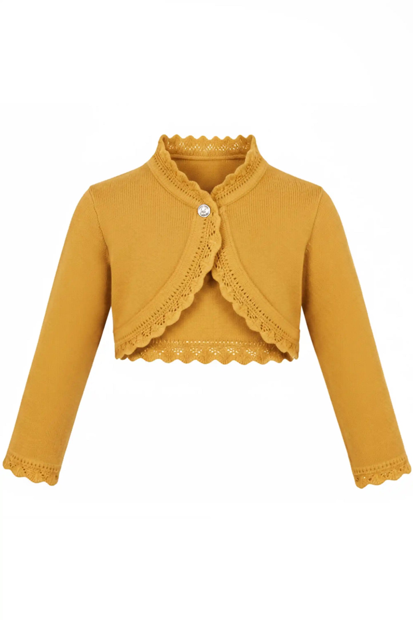 Baby Knit Button Detailed Bolero Cardigan