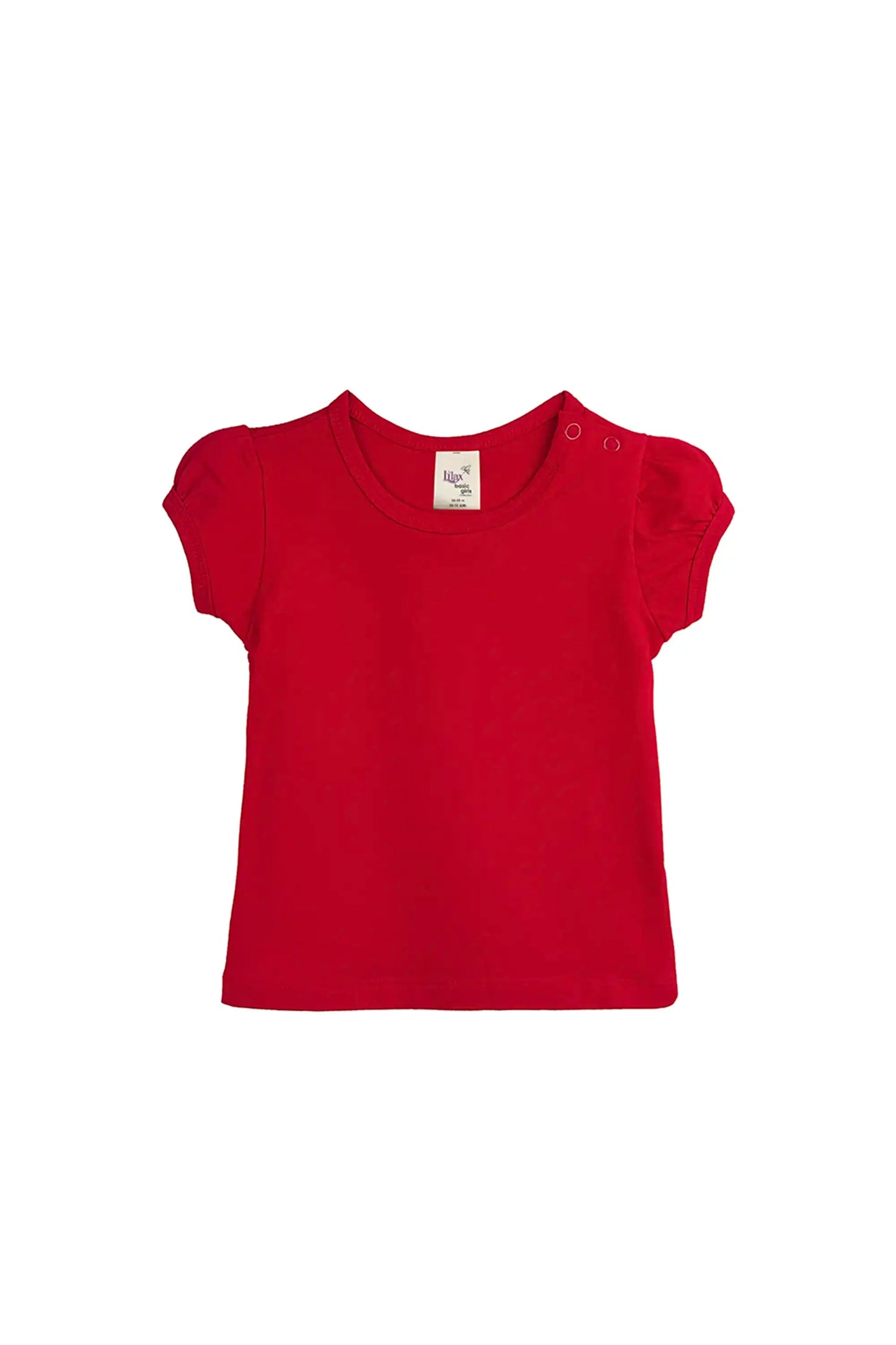 Baby Girls' Basic T-Shirt Short Sleeve Crewneck Tee