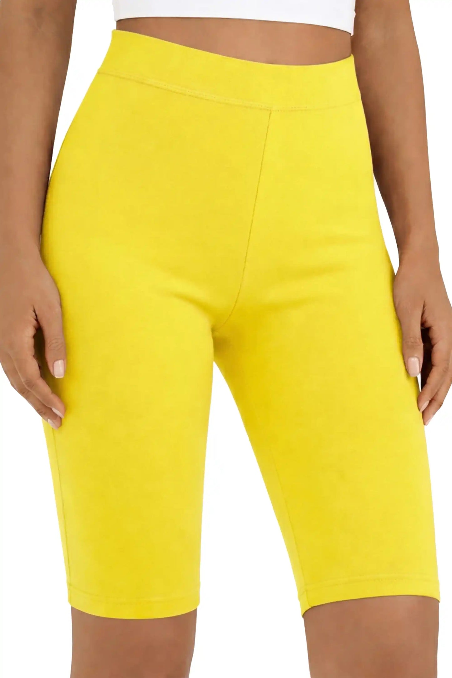 Girls' Soft Stretch Bike Shorts | Elastic Waist | Cotton Blend | Toddler & Kids Sizes 2T–12Y