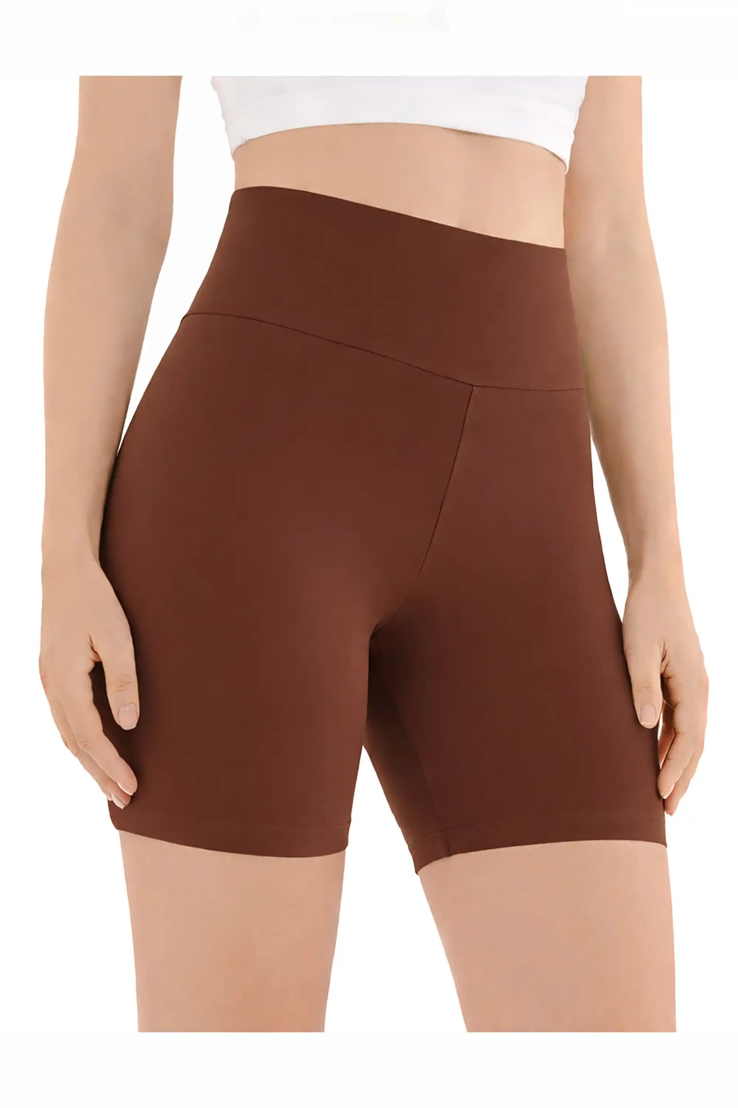 Girls High Waist Biker Shorts — Premium Soft 4-Way Stretch Yoga & Dance Athletic Shorts