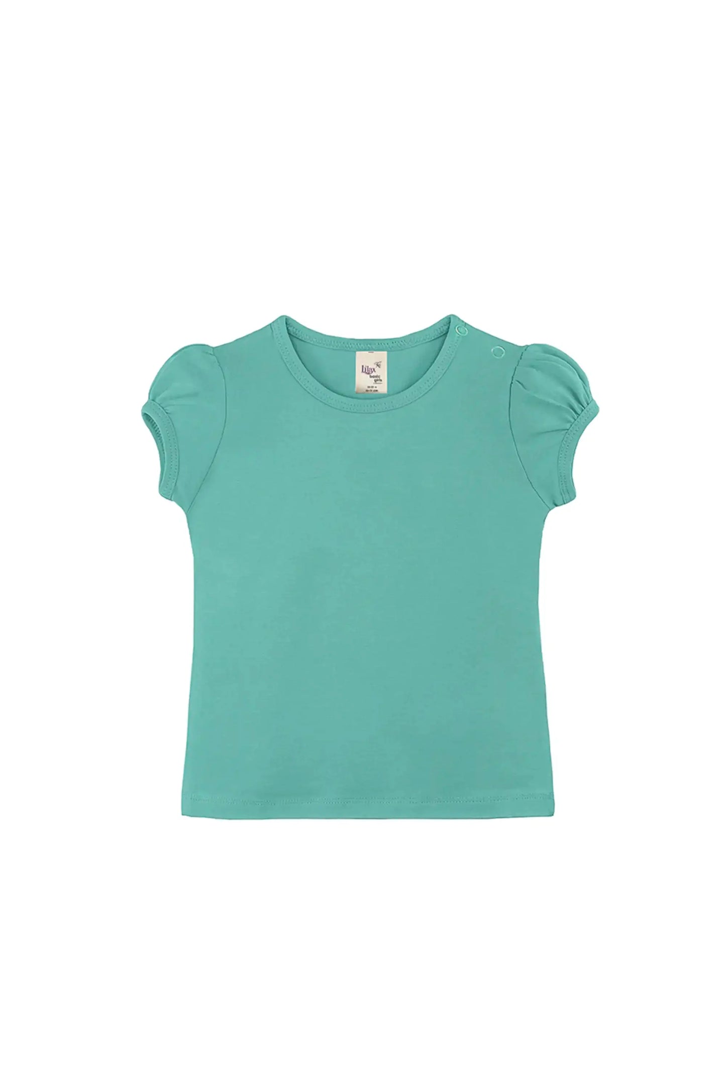 Baby Girls' Basic T-Shirt Short Sleeve Crewneck Tee