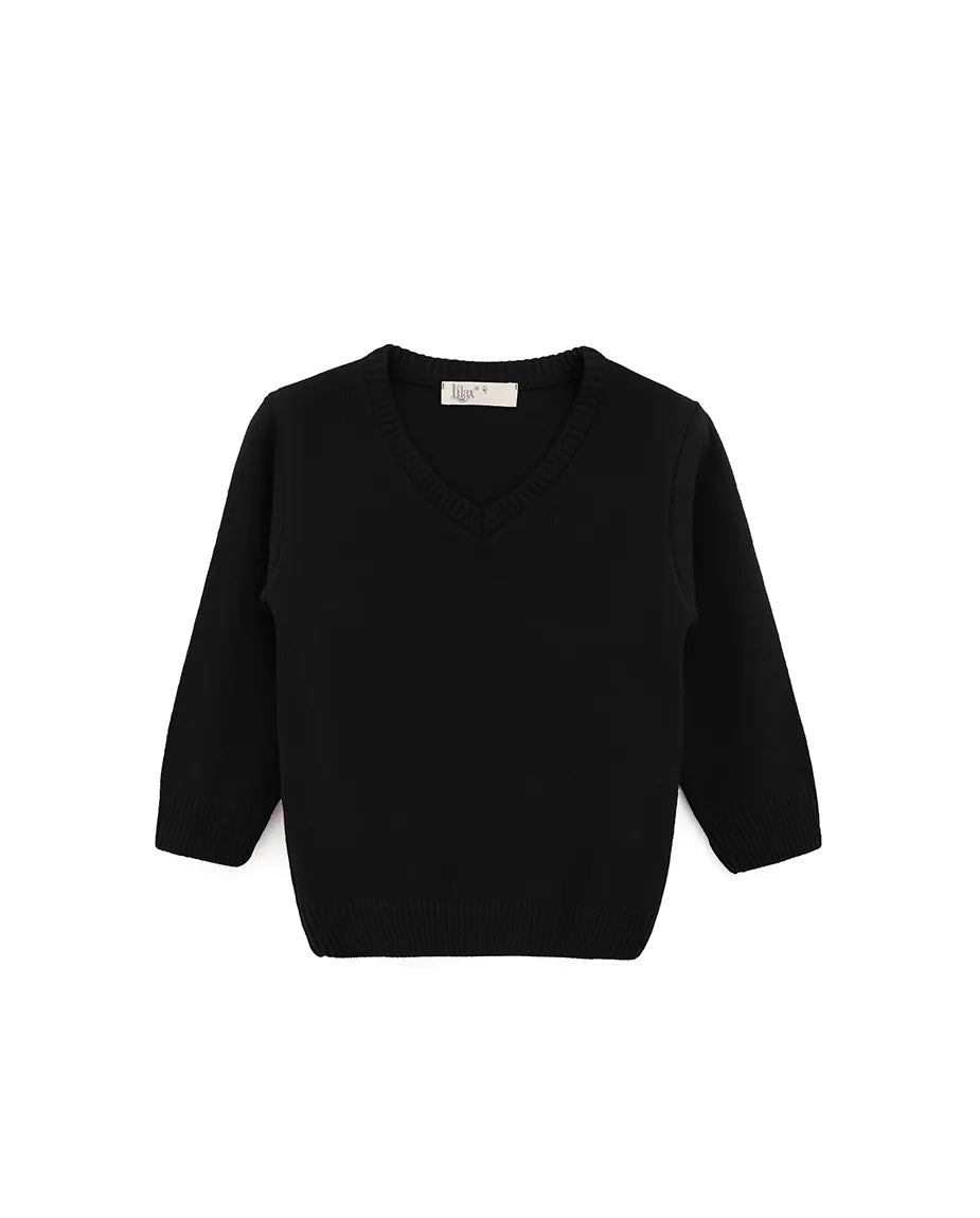 Toddler & Little Boys Classic V-Neck Knit Sweater
