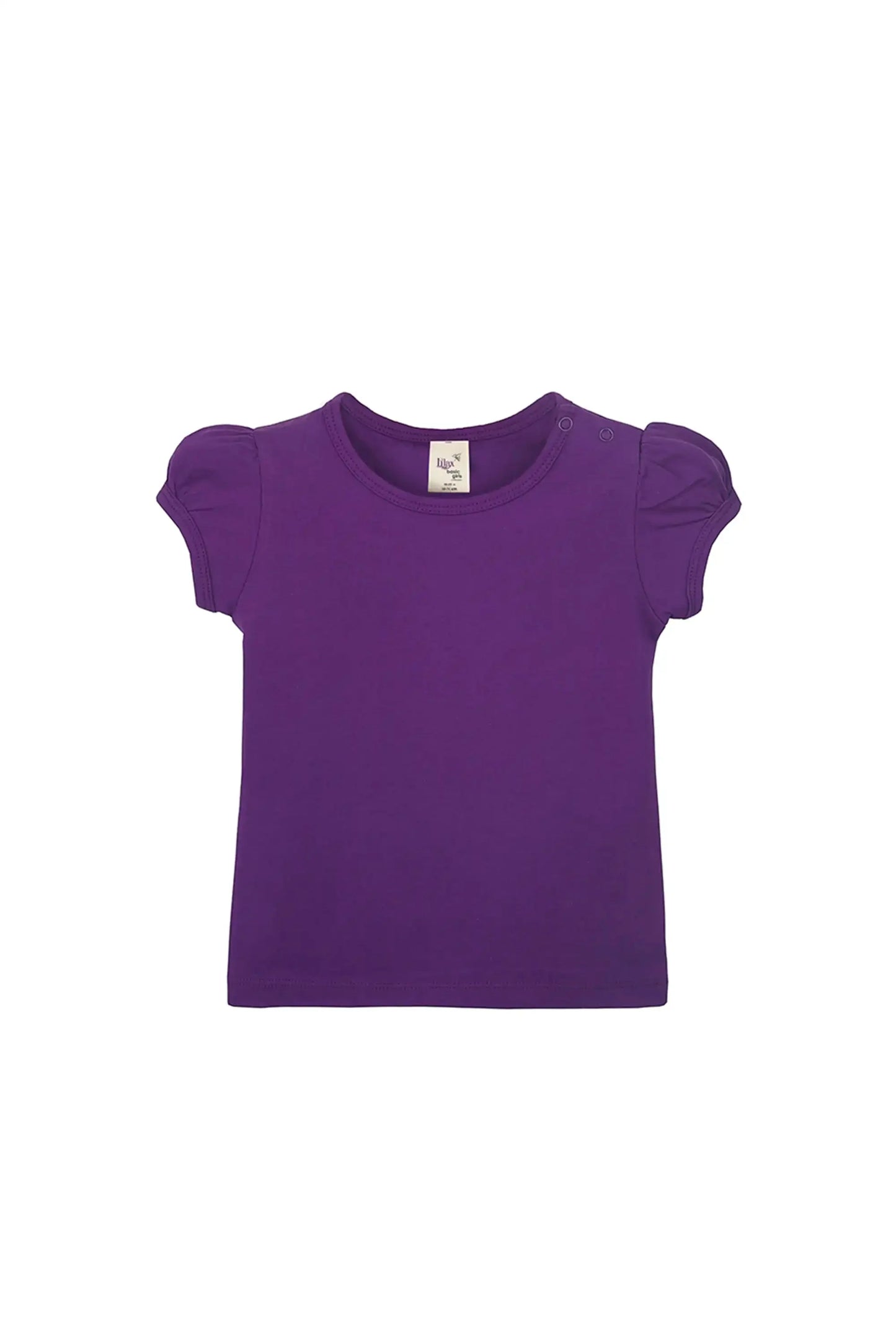 Baby Girls' Basic T-Shirt Short Sleeve Crewneck Tee