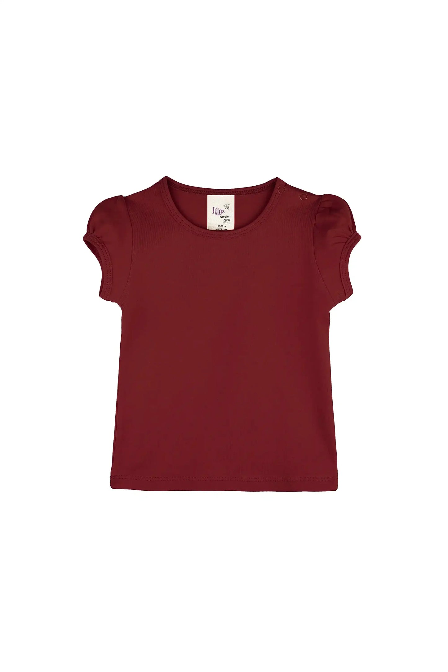 Baby Girls' Basic T-Shirt Short Sleeve Crewneck Tee