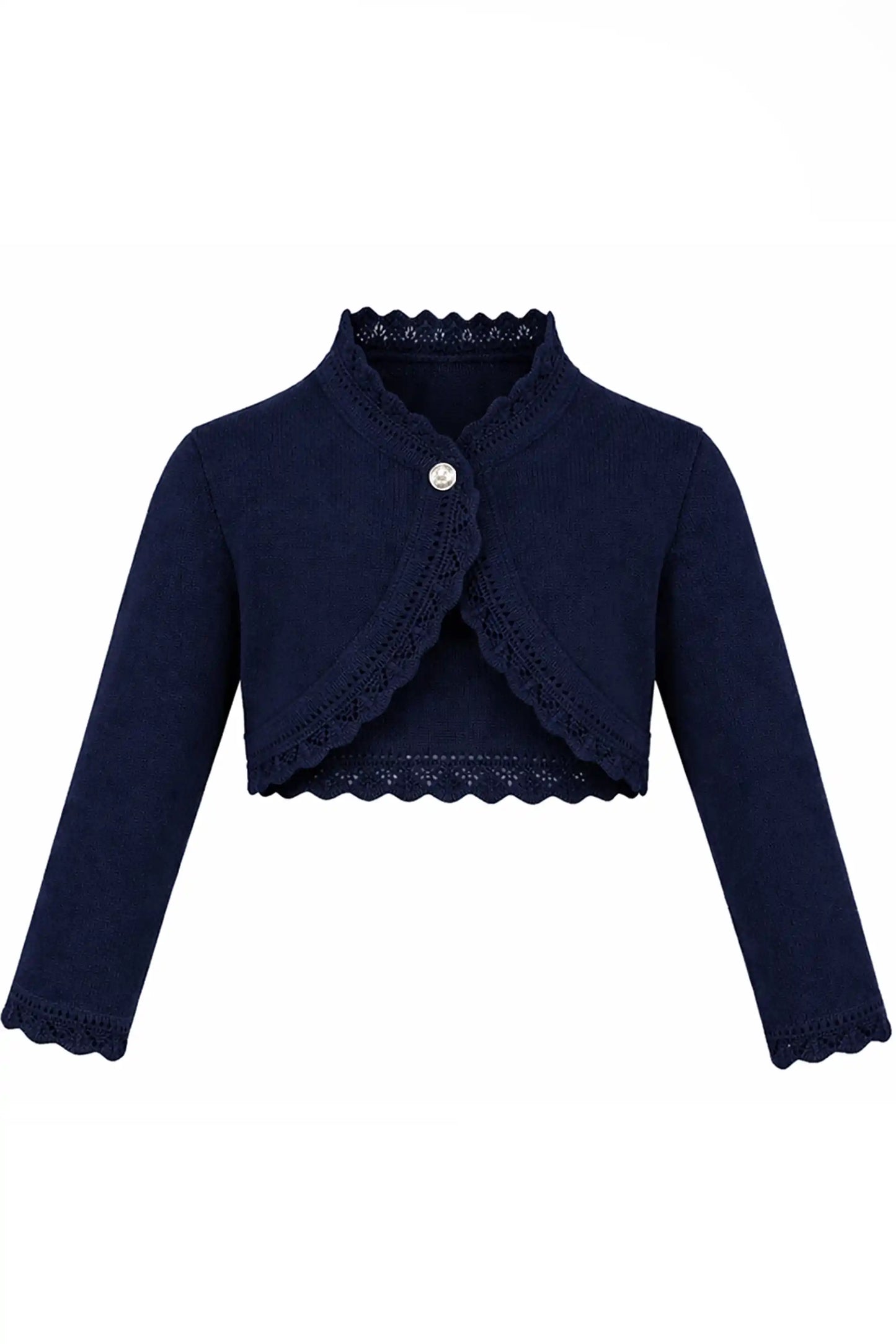 Baby Knit Button Detailed Bolero Cardigan