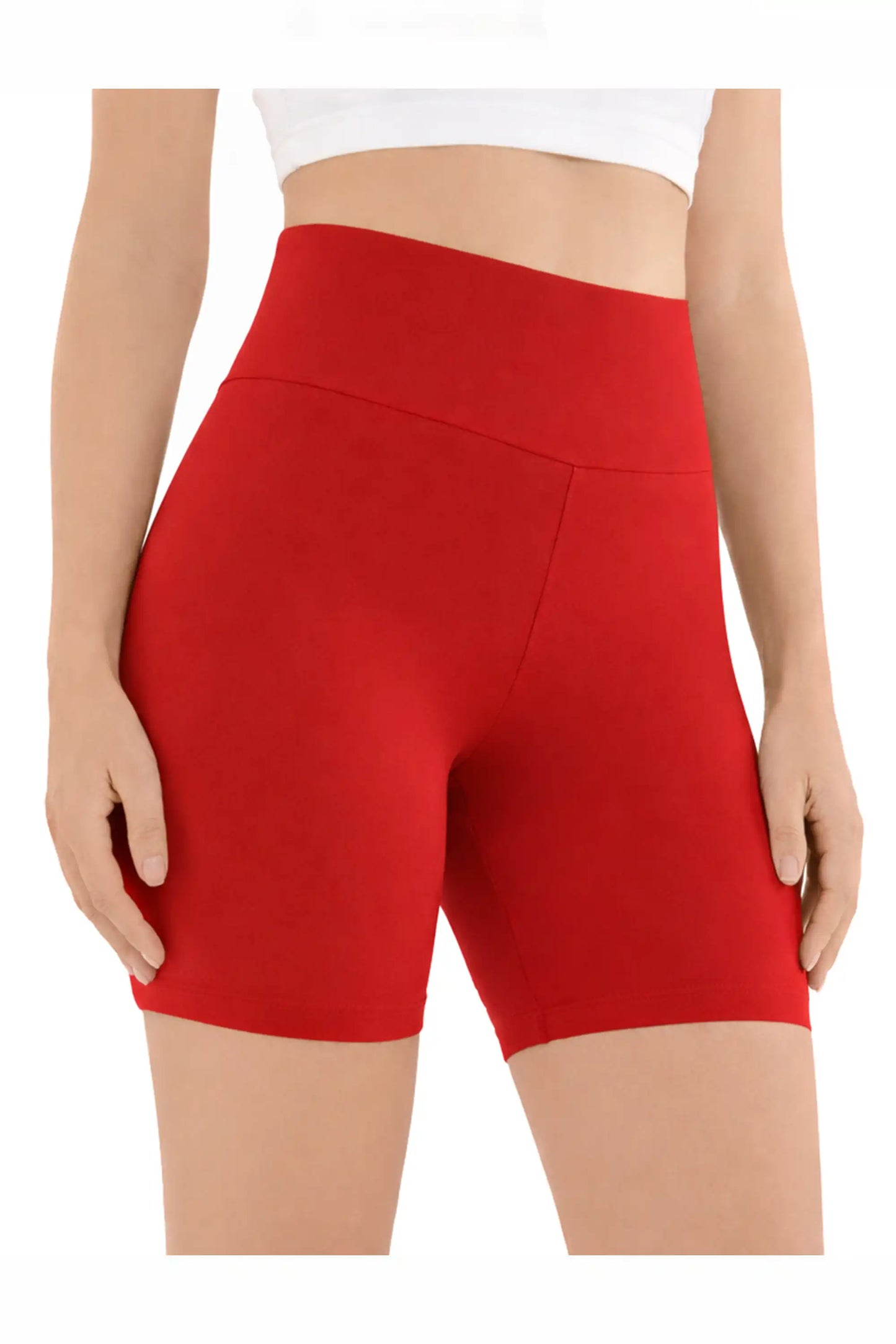 Girls High Waist Biker Shorts — Premium Soft 4-Way Stretch Yoga & Dance Athletic Shorts