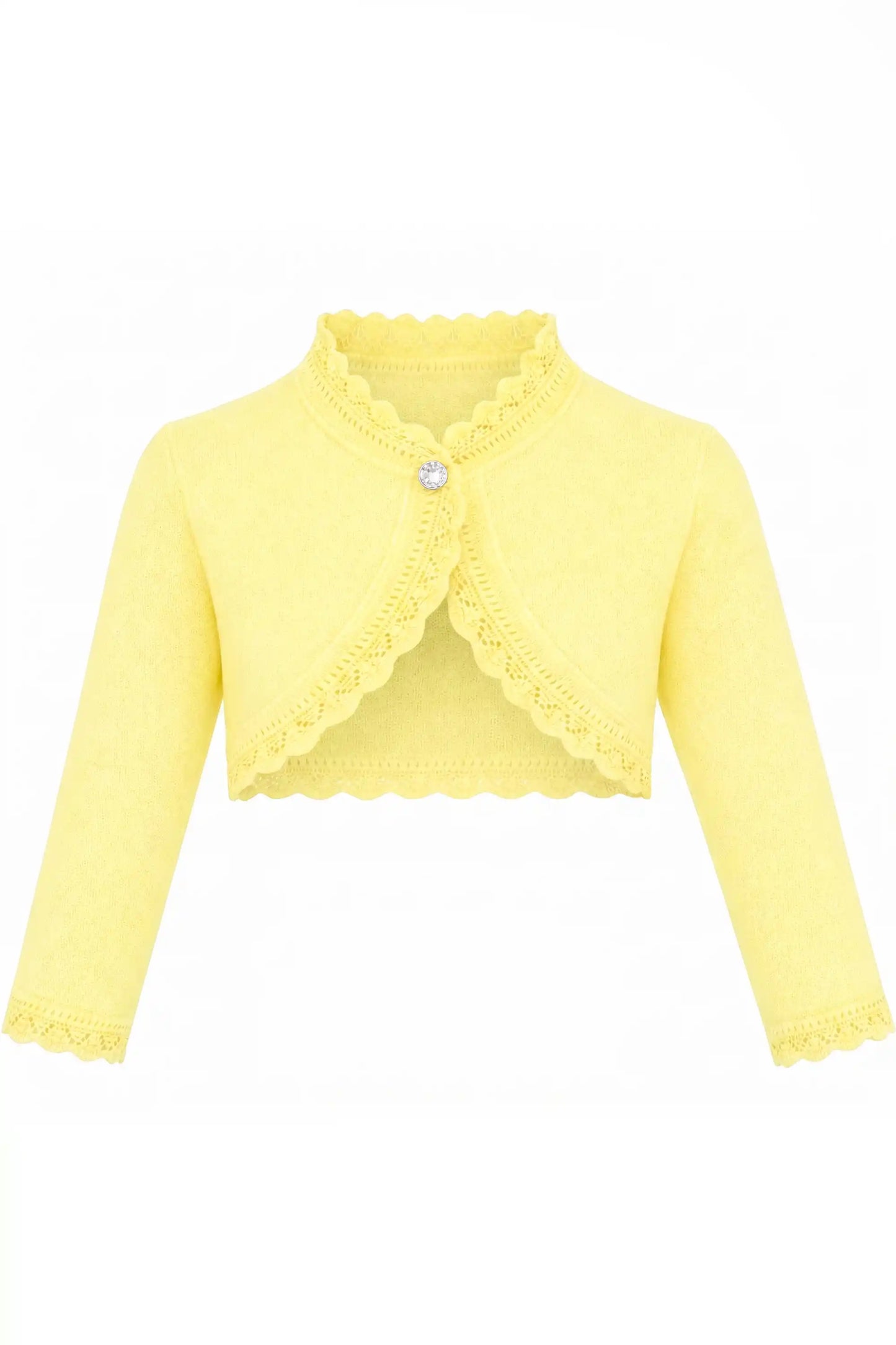 Baby Knit Button Detailed Bolero Cardigan