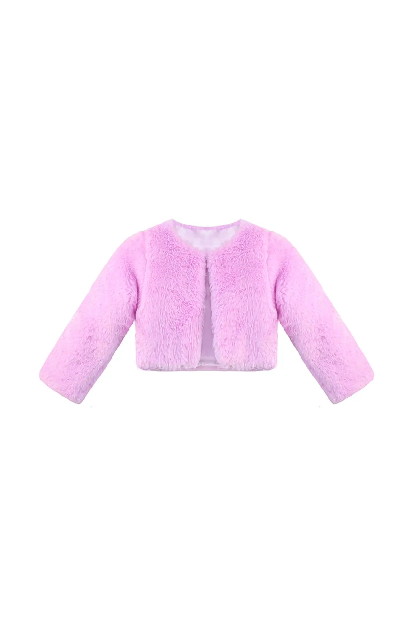 Girls' Bolero Cozy Faux Fur Jacket Shrug