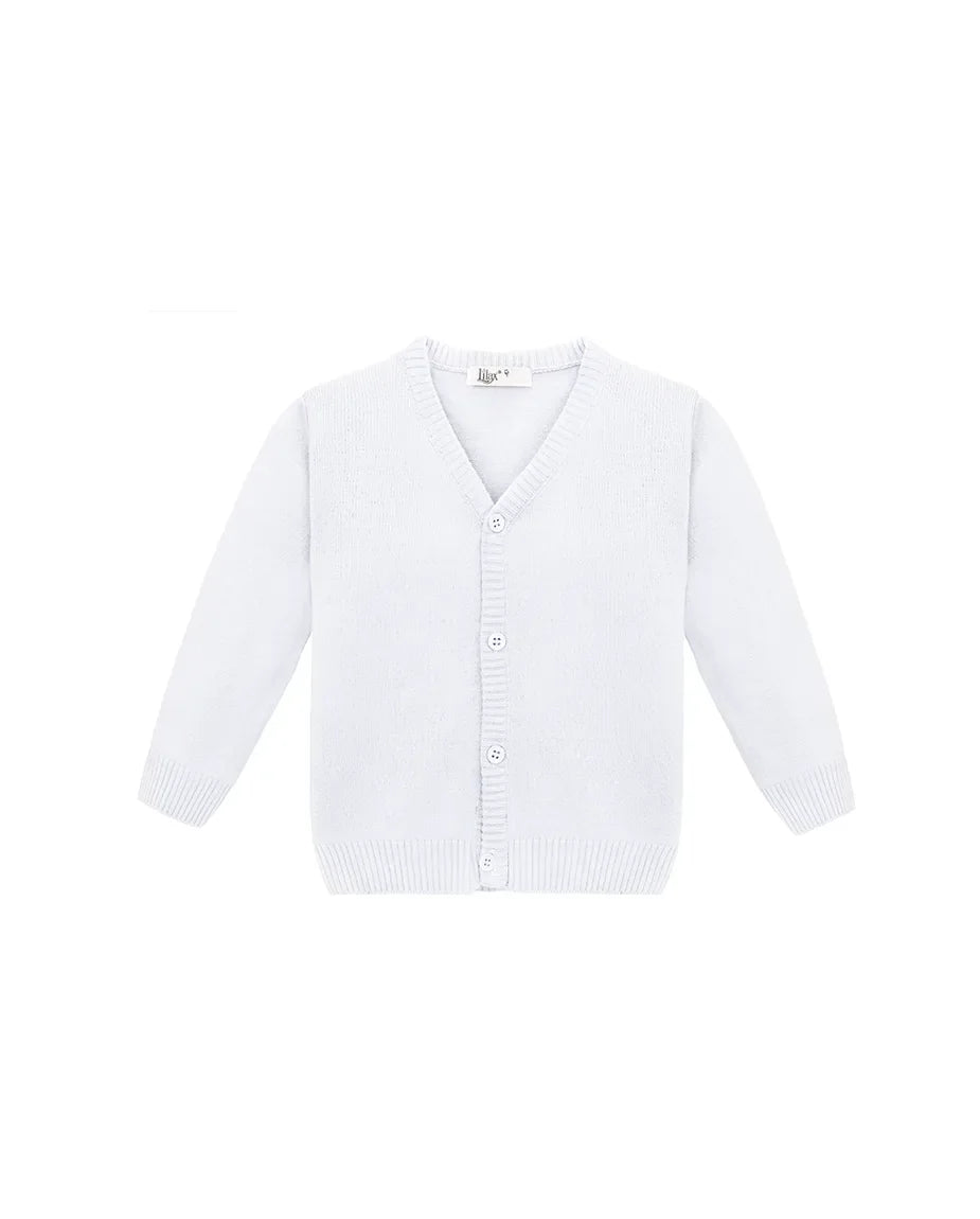 V-Neck Cardigan Sweater for Boys - Featuring Button Closure, Toddler to Youth