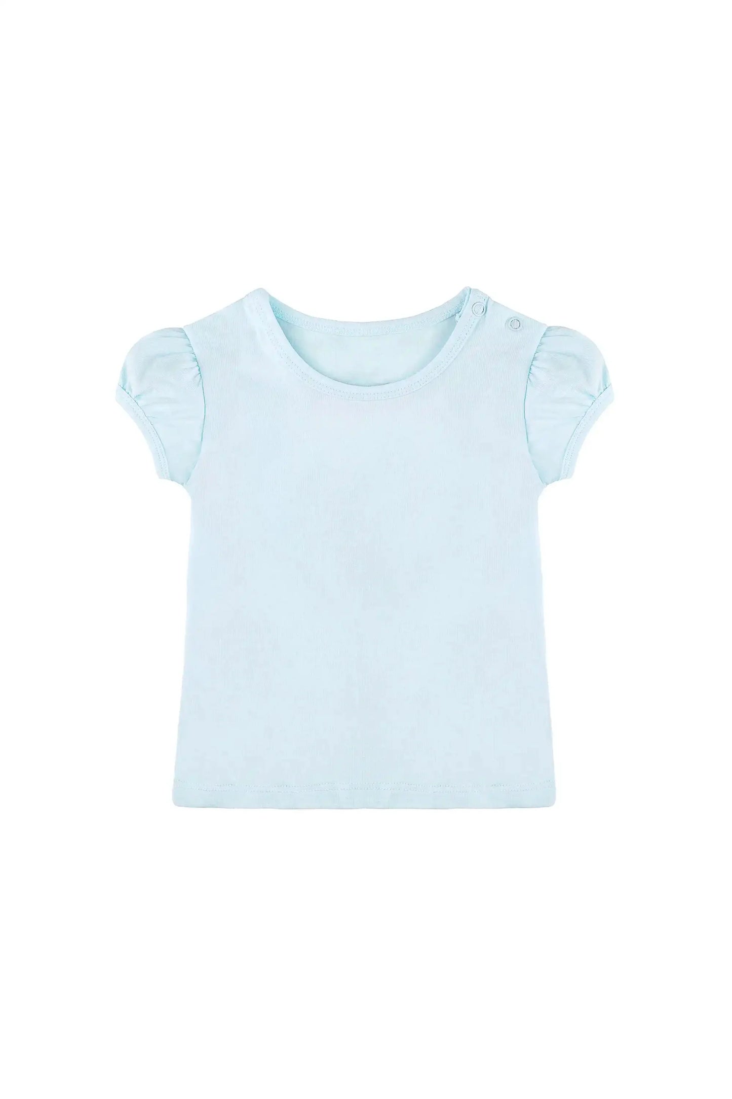 Baby Girls' Basic T-Shirt Short Sleeve Crewneck Tee