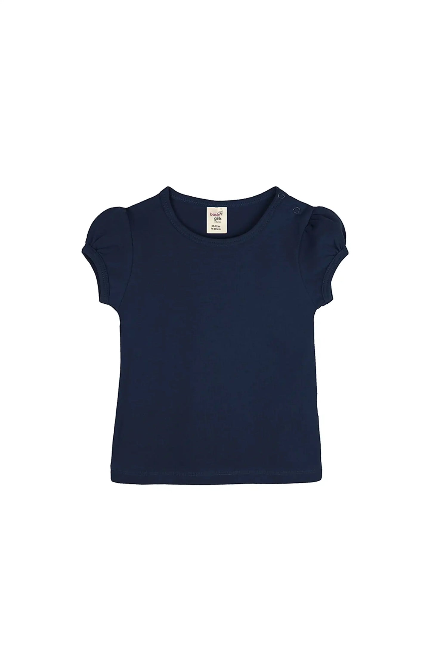 Baby Girls' Basic T-Shirt Short Sleeve Crewneck Tee