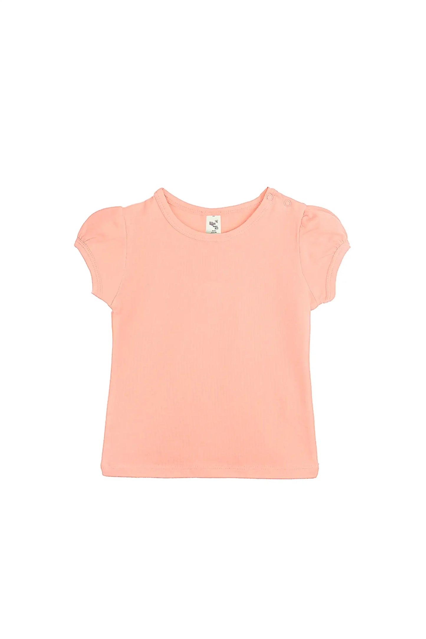 Baby Girls' Basic T-Shirt Short Sleeve Crewneck Tee