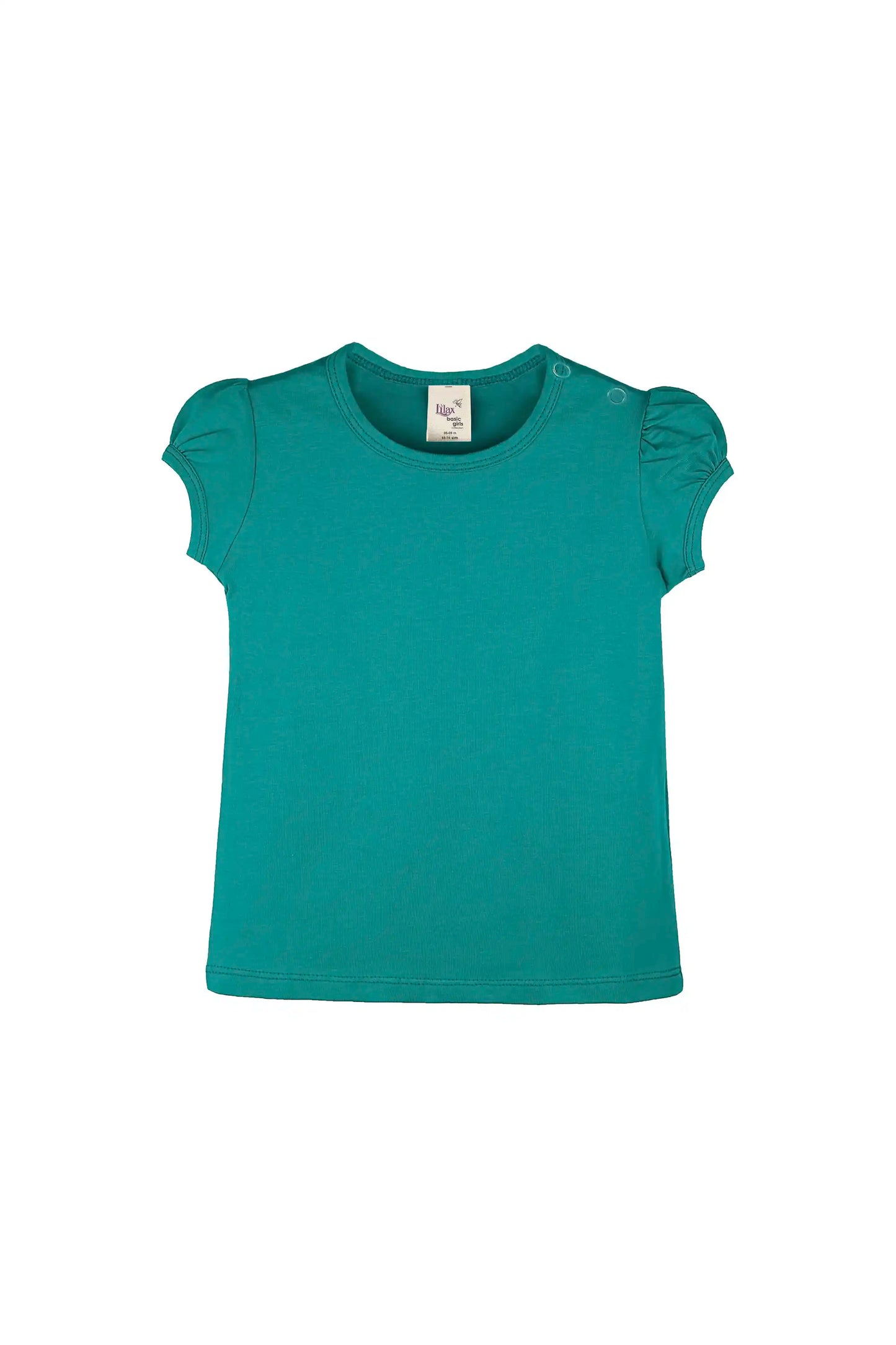 Baby Girls' Basic T-Shirt Short Sleeve Crewneck Tee