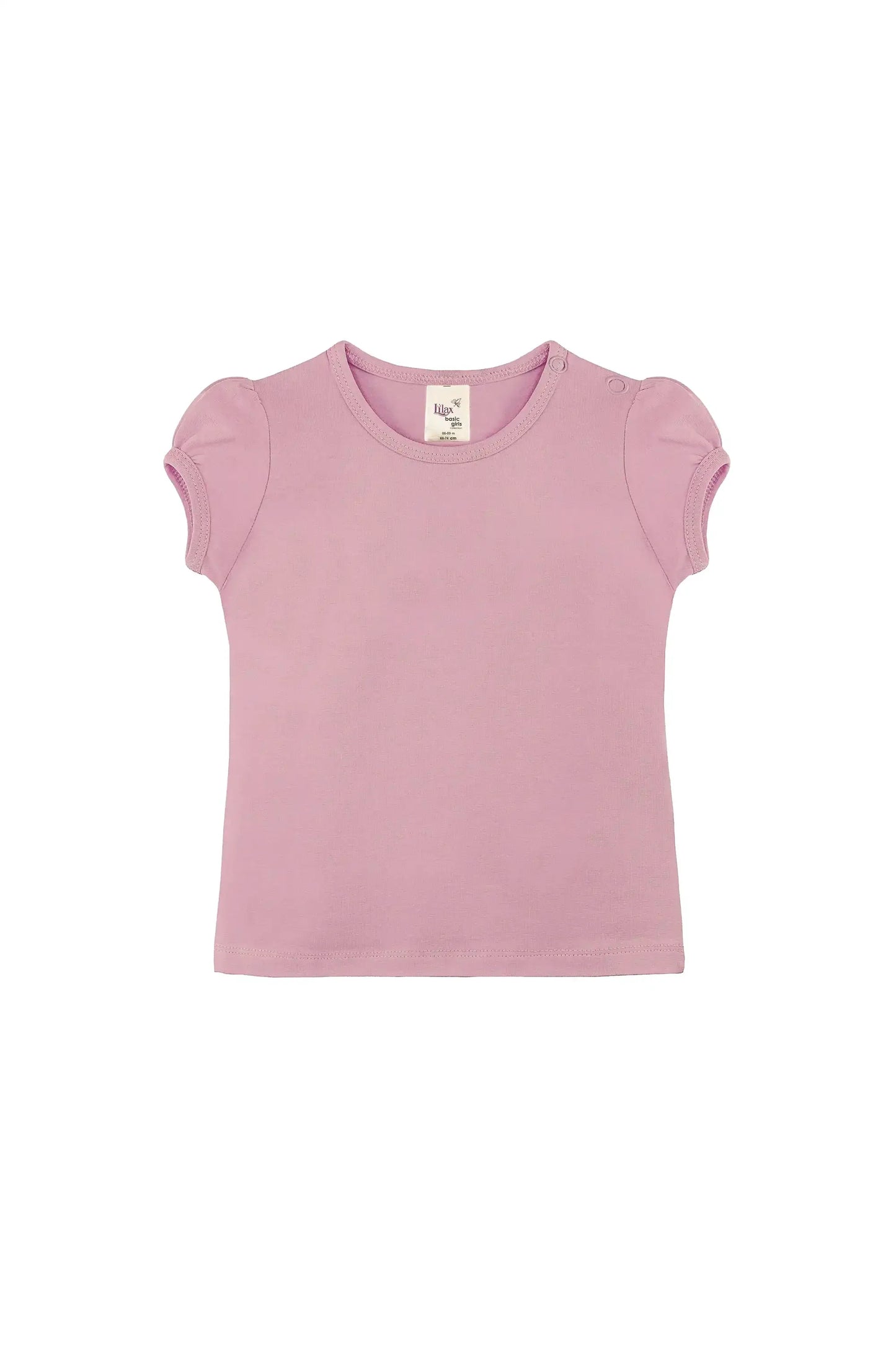 Baby Girls' Basic T-Shirt Short Sleeve Crewneck Tee