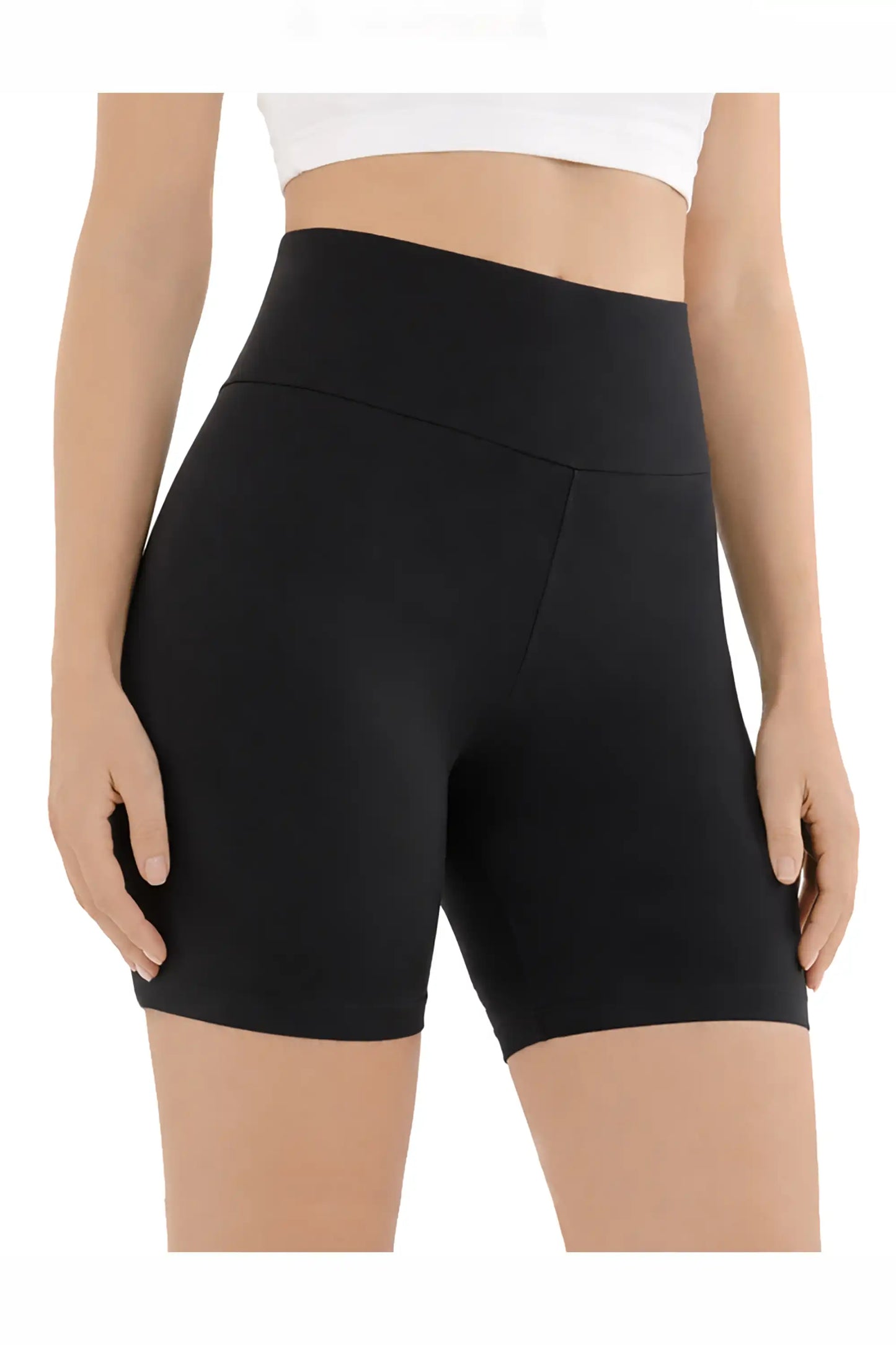 Girls High Waist Biker Shorts — Premium Soft 4-Way Stretch Yoga & Dance Athletic Shorts