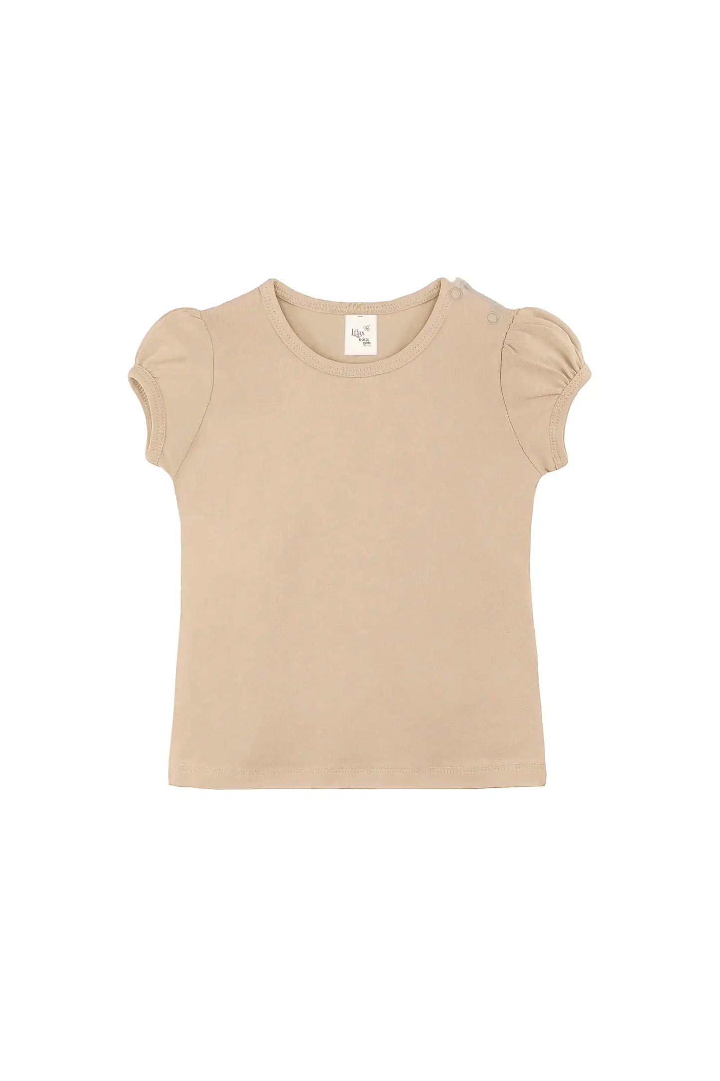 Baby Girls' Basic T-Shirt Short Sleeve Crewneck Tee
