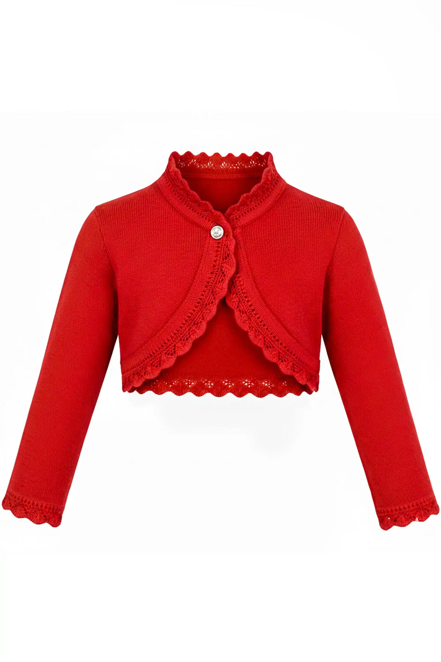 Baby Knit Button Detailed Bolero Cardigan