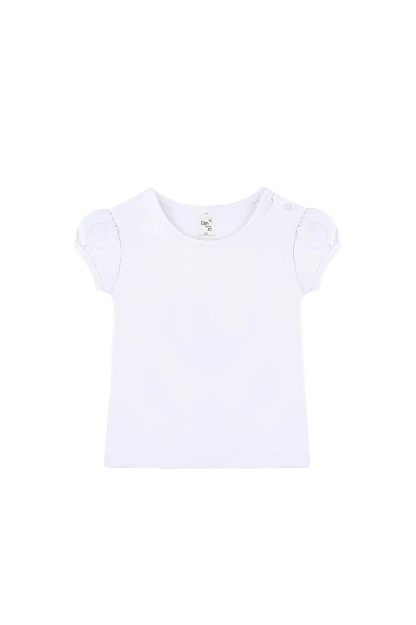 Baby Girls' Basic T-Shirt Short Sleeve Crewneck Tee