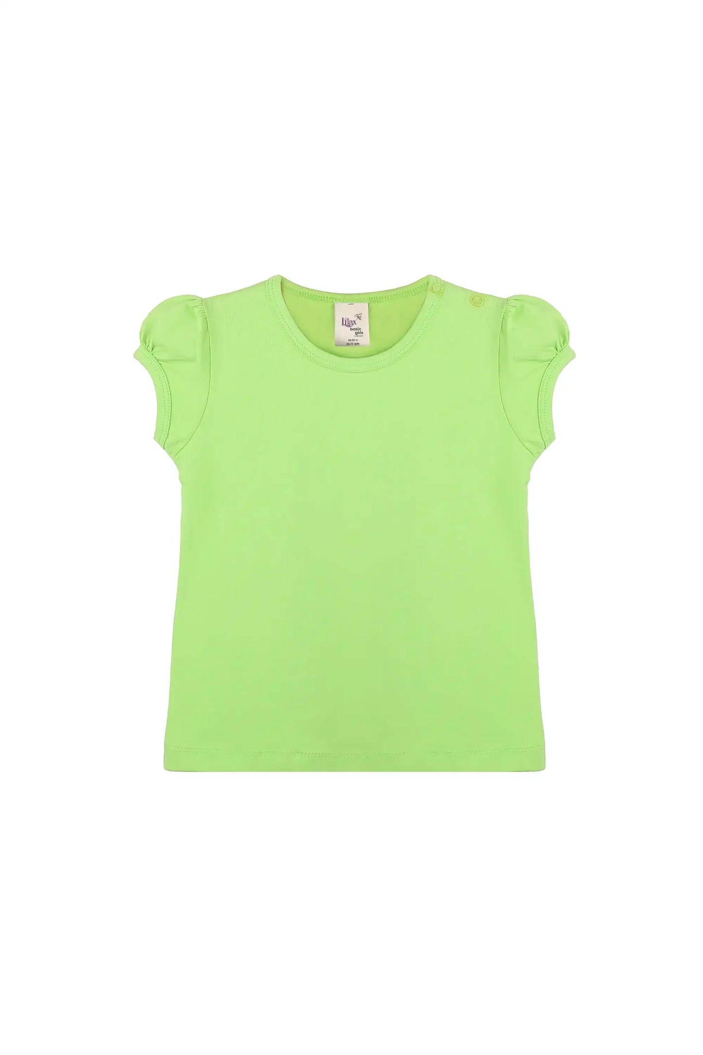 Baby Girls' Basic T-Shirt Short Sleeve Crewneck Tee