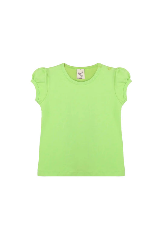 Baby Girls' Basic T-Shirt Short Sleeve Crewneck Tee
