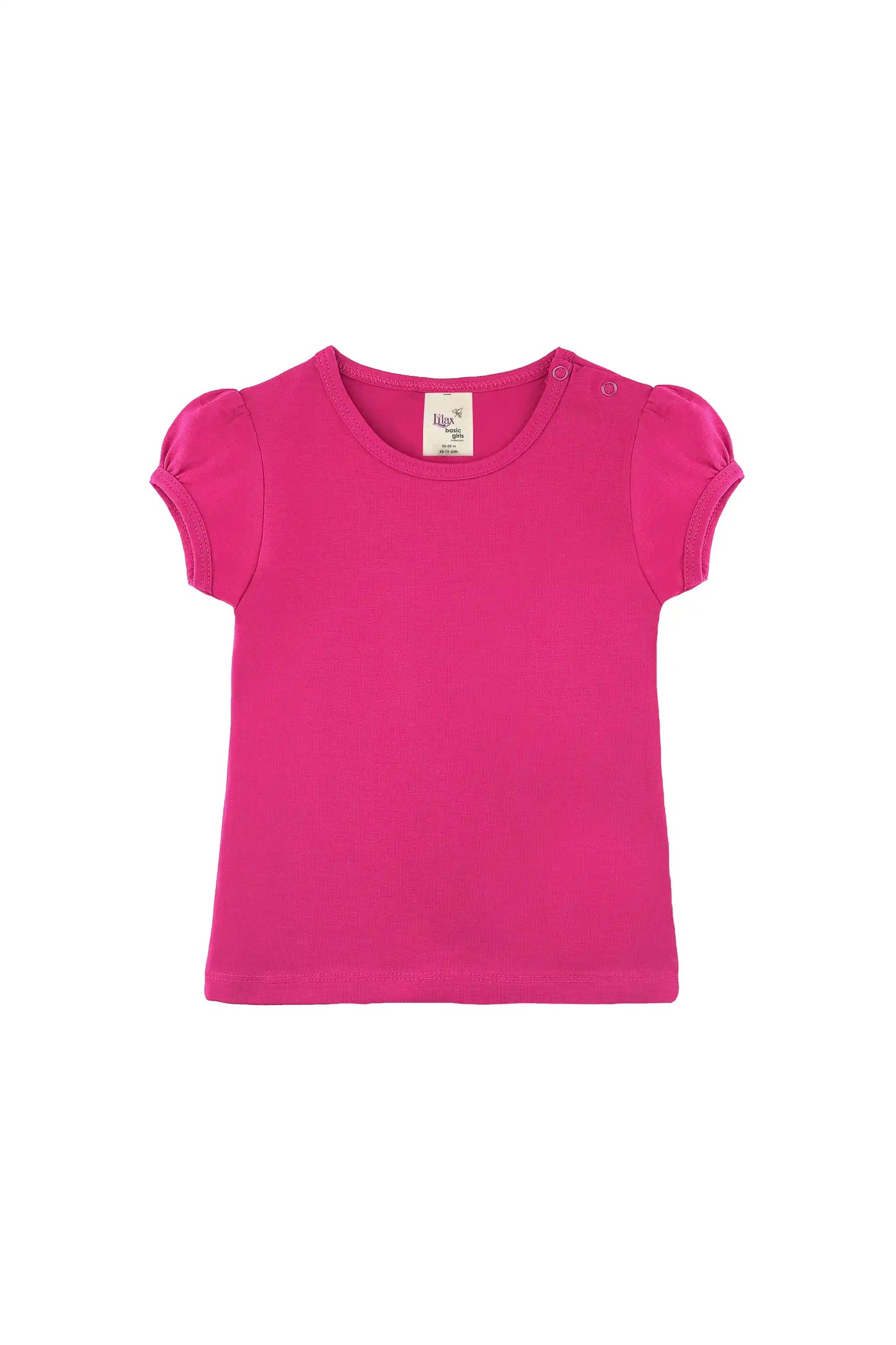 Baby Girls' Basic T-Shirt Short Sleeve Crewneck Tee