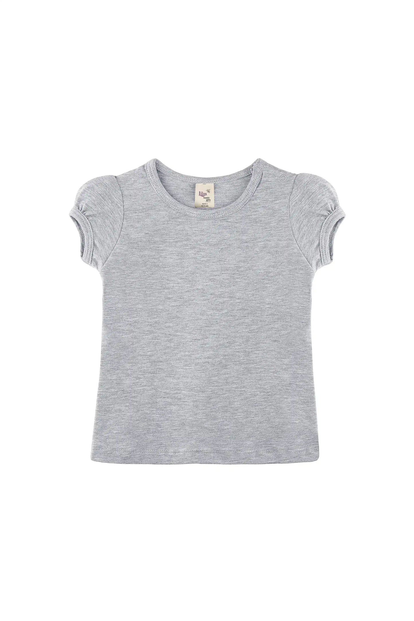 Baby Girls' Basic T-Shirt Short Sleeve Crewneck Tee